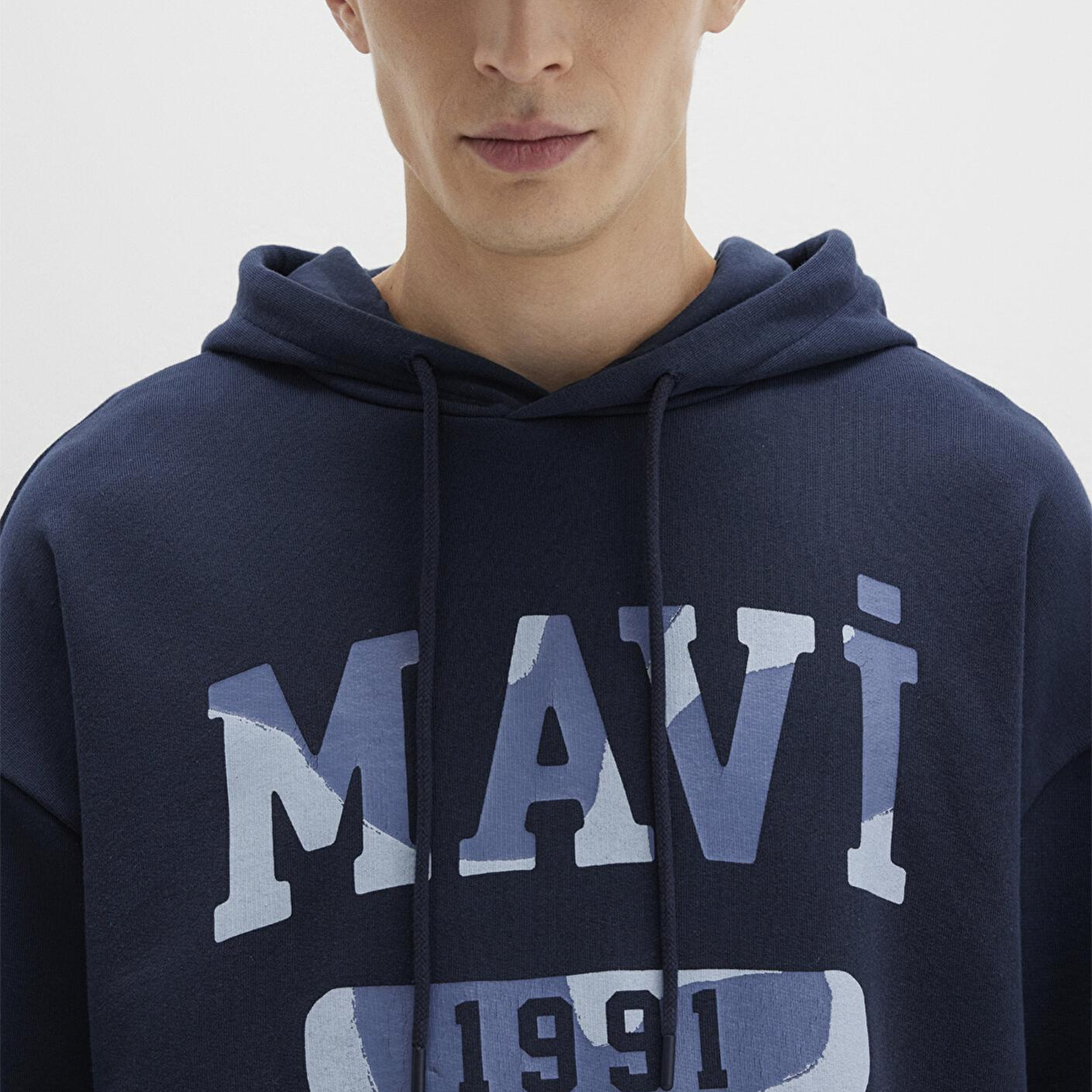 Mavi Mavi Baskılı Lacivert Sweatshirt 0S10301-70490