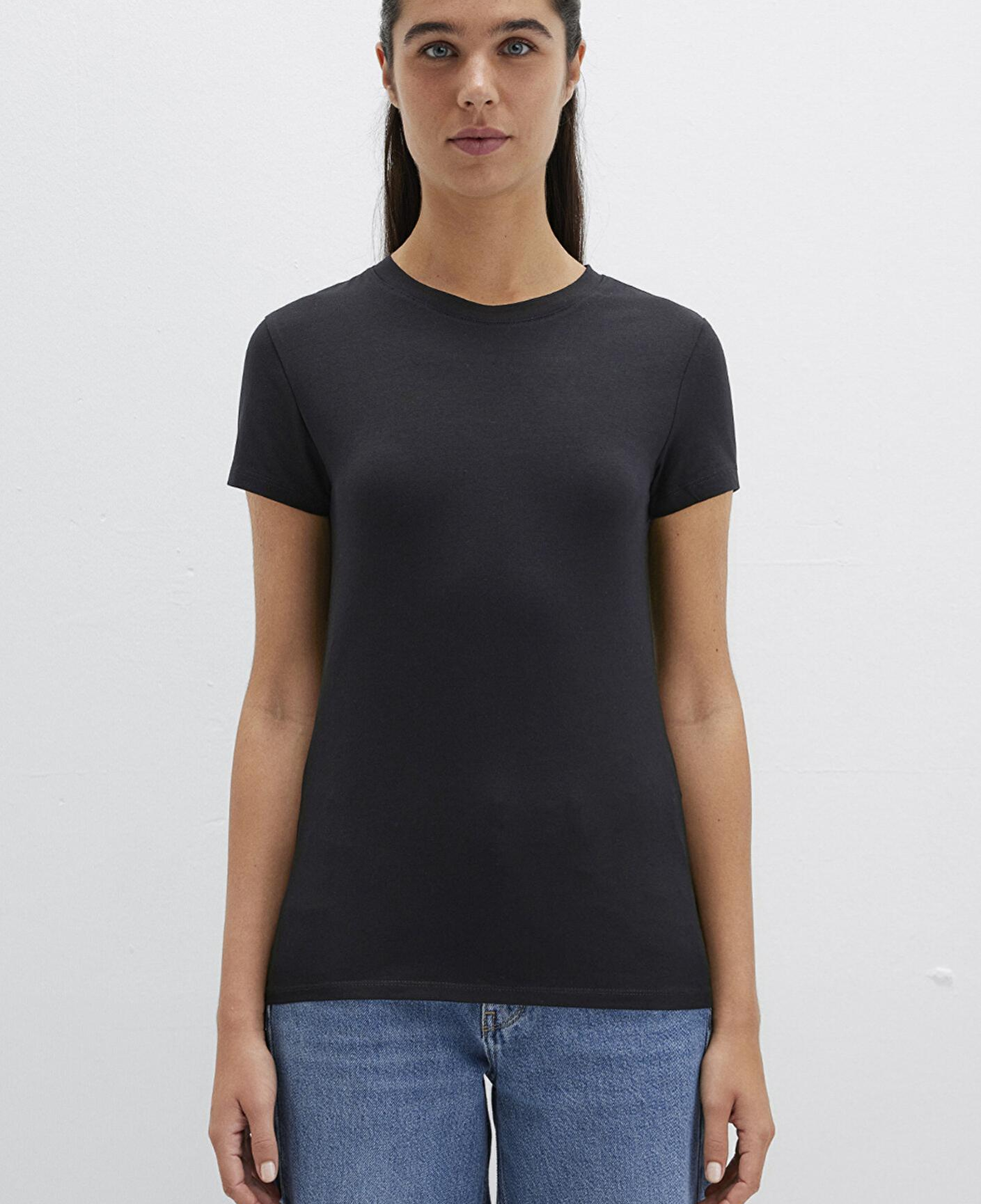 Mavi Stretch Siyah Basic Tişört Fitted / Vücuda Oturan Kesim 162767-900