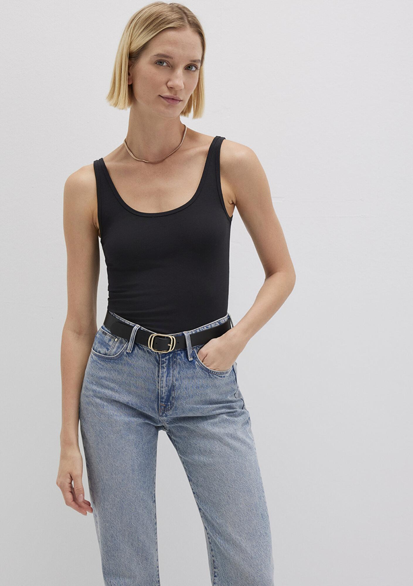 Mavi Siyah Basic Stretch Atlet Fitted / Vücuda Oturan Kesim 164156-900