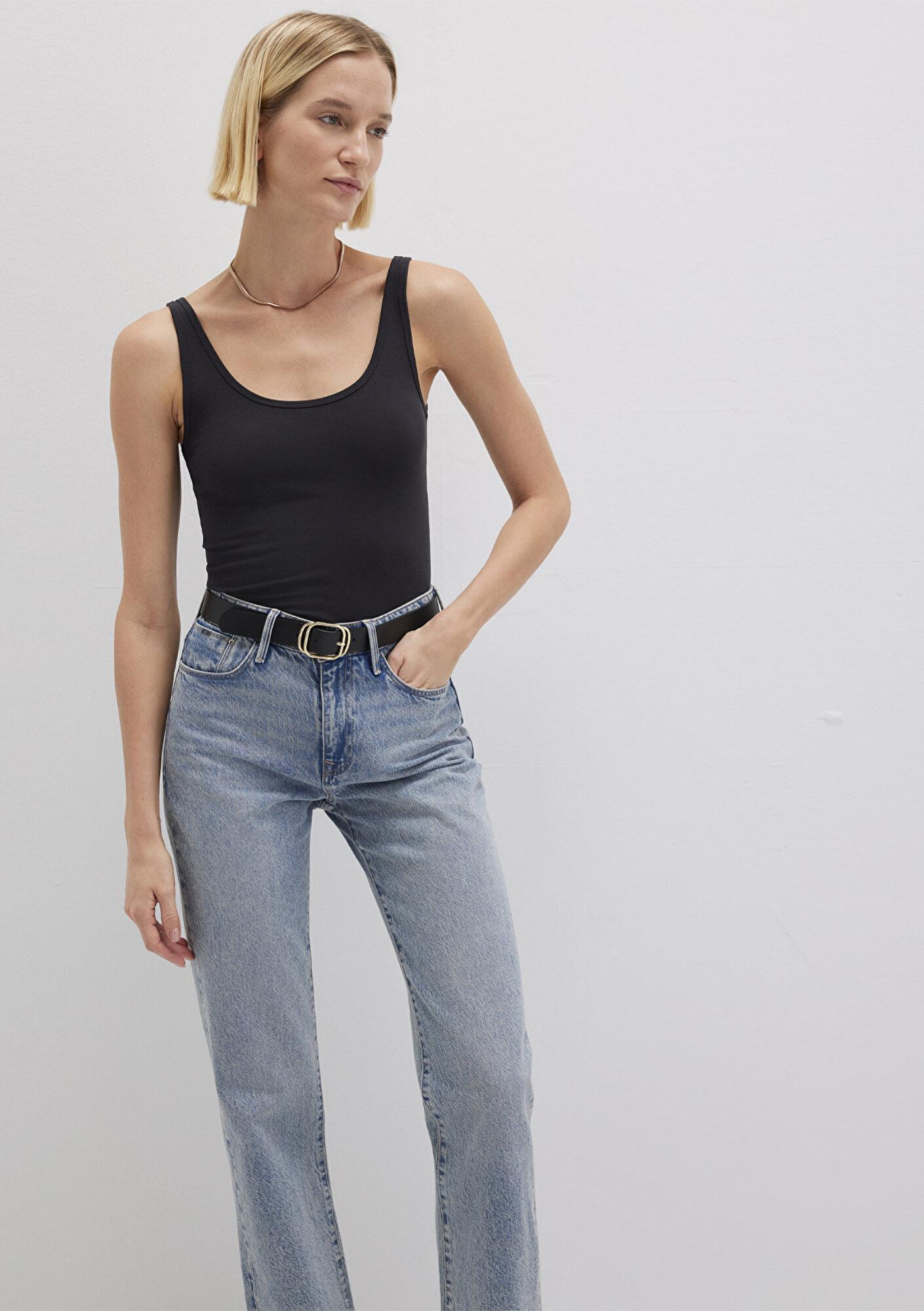 Mavi Siyah Basic Stretch Atlet Fitted / Vücuda Oturan Kesim 164156-900