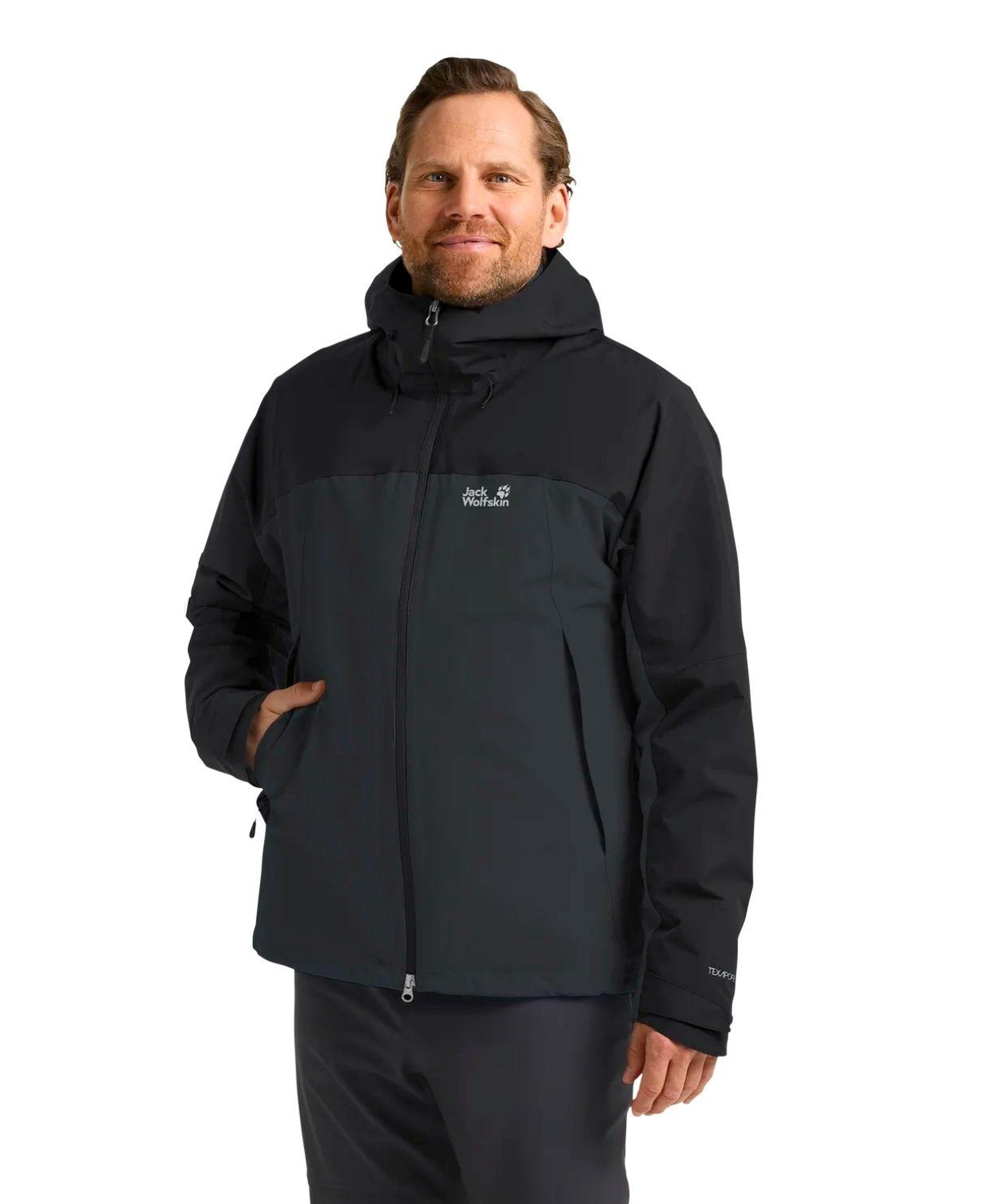 Jack Wolfskin Wild Places 3in1 Erkek Gri Outdoor Ceketi