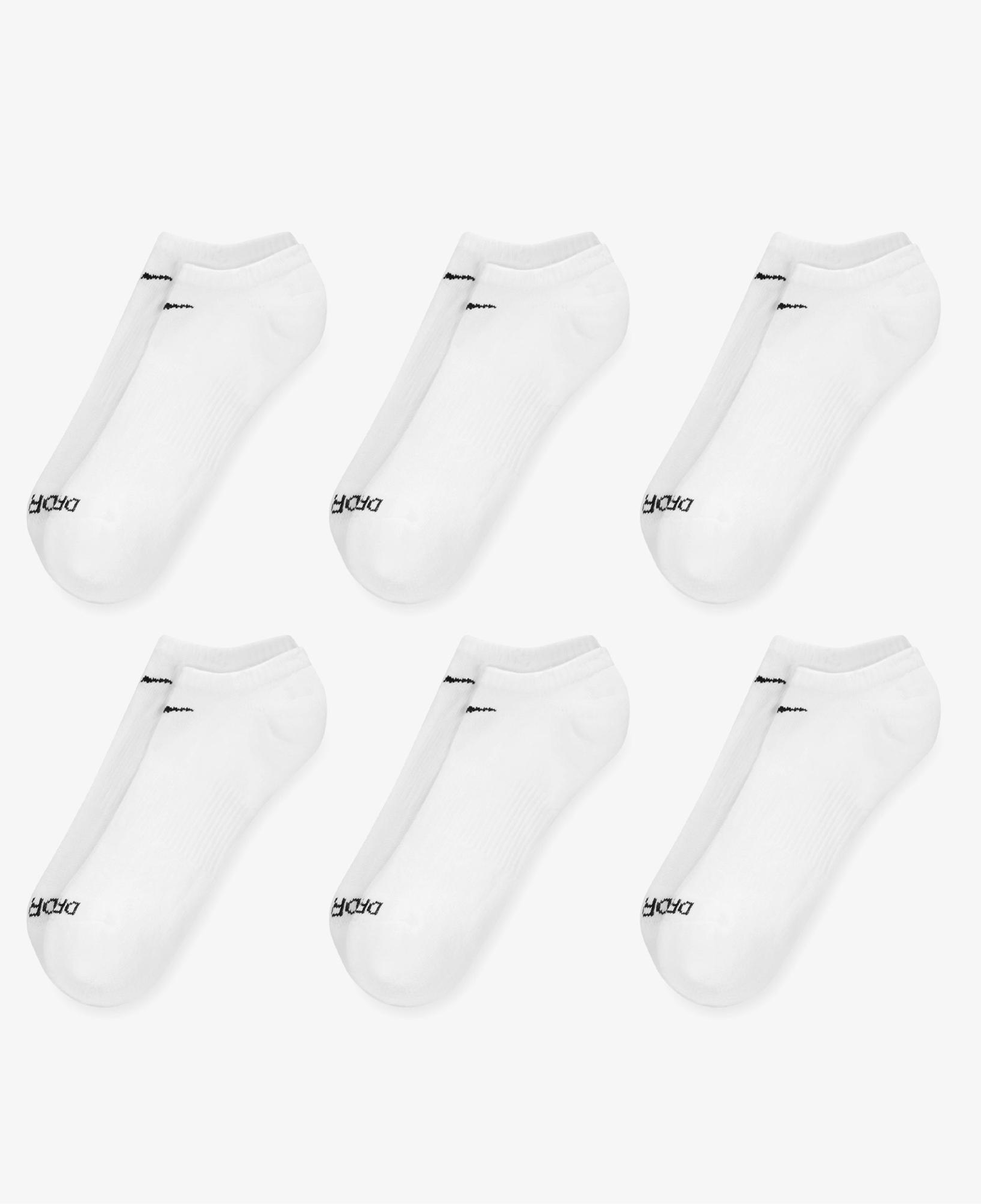 Nike Everyday Plus Cushioned Erkek Beyaz 3'lü Çorap