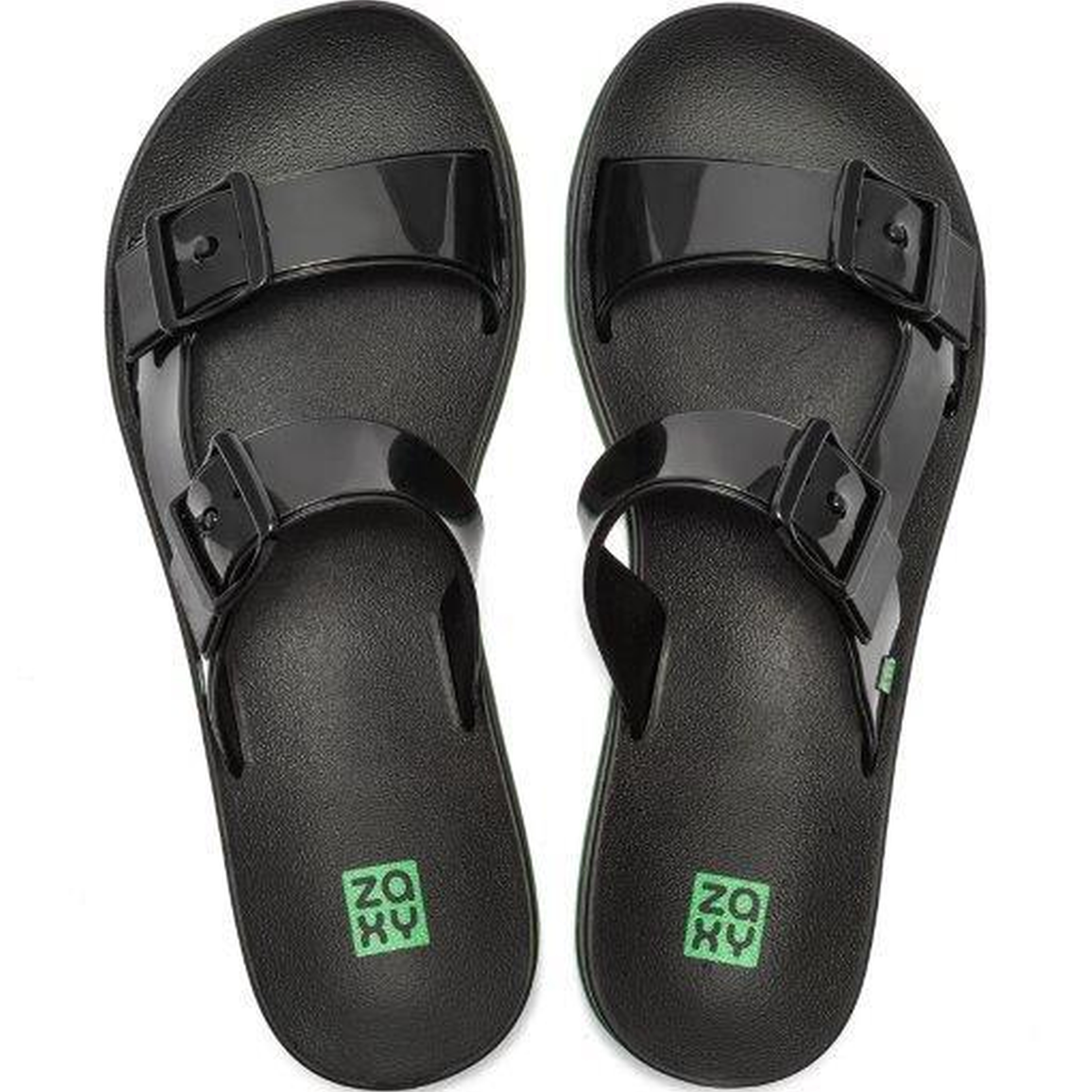 Flash Slide Çift Bantlı Kadın Terlik Siyah 35/40