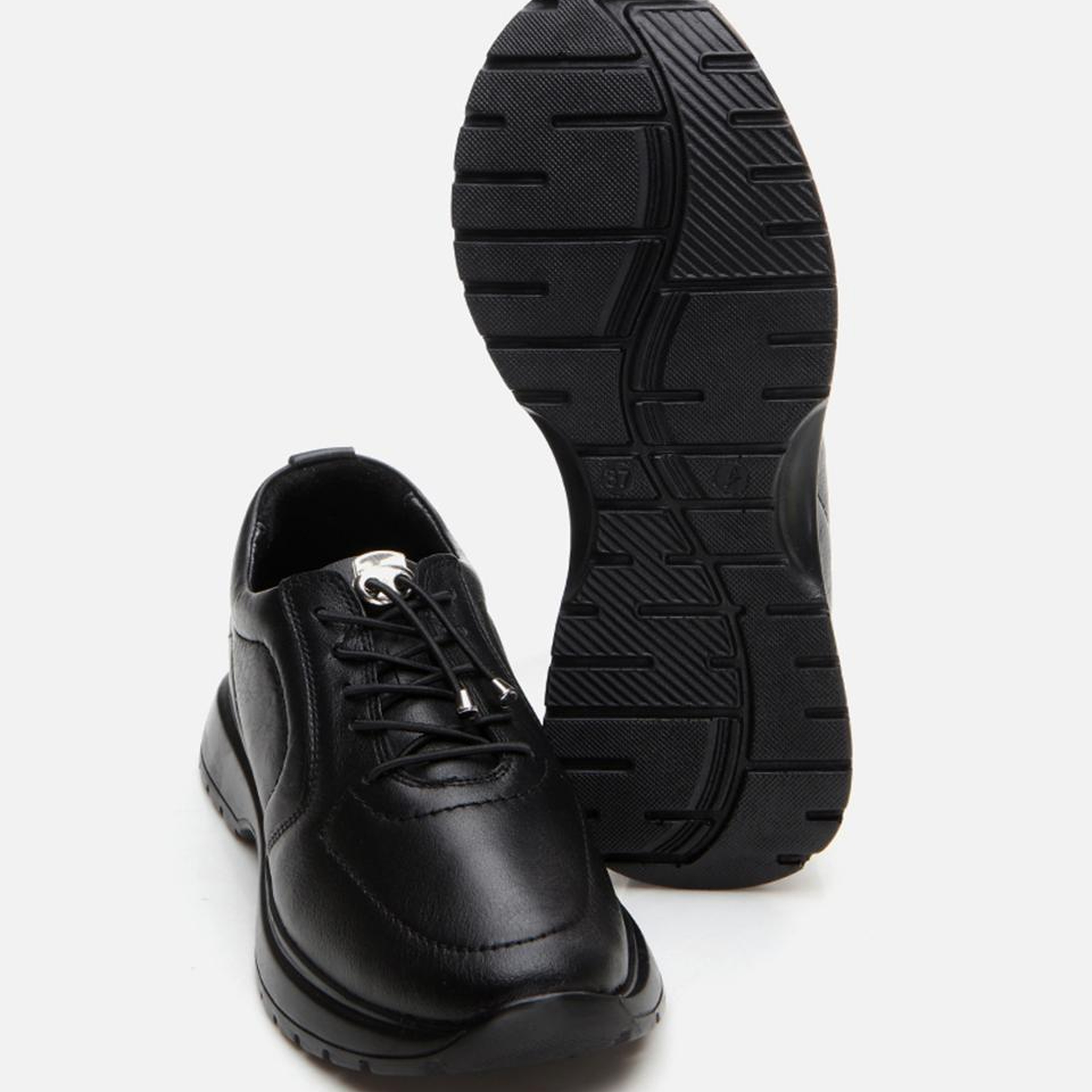 Kadın Deri Siyah Spor Ayakkabı