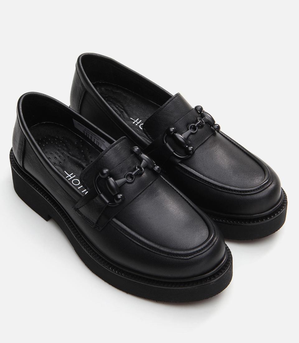 Kadın Deri Siyah Loafer