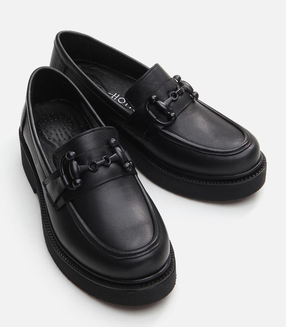 Kadın Deri Siyah Loafer