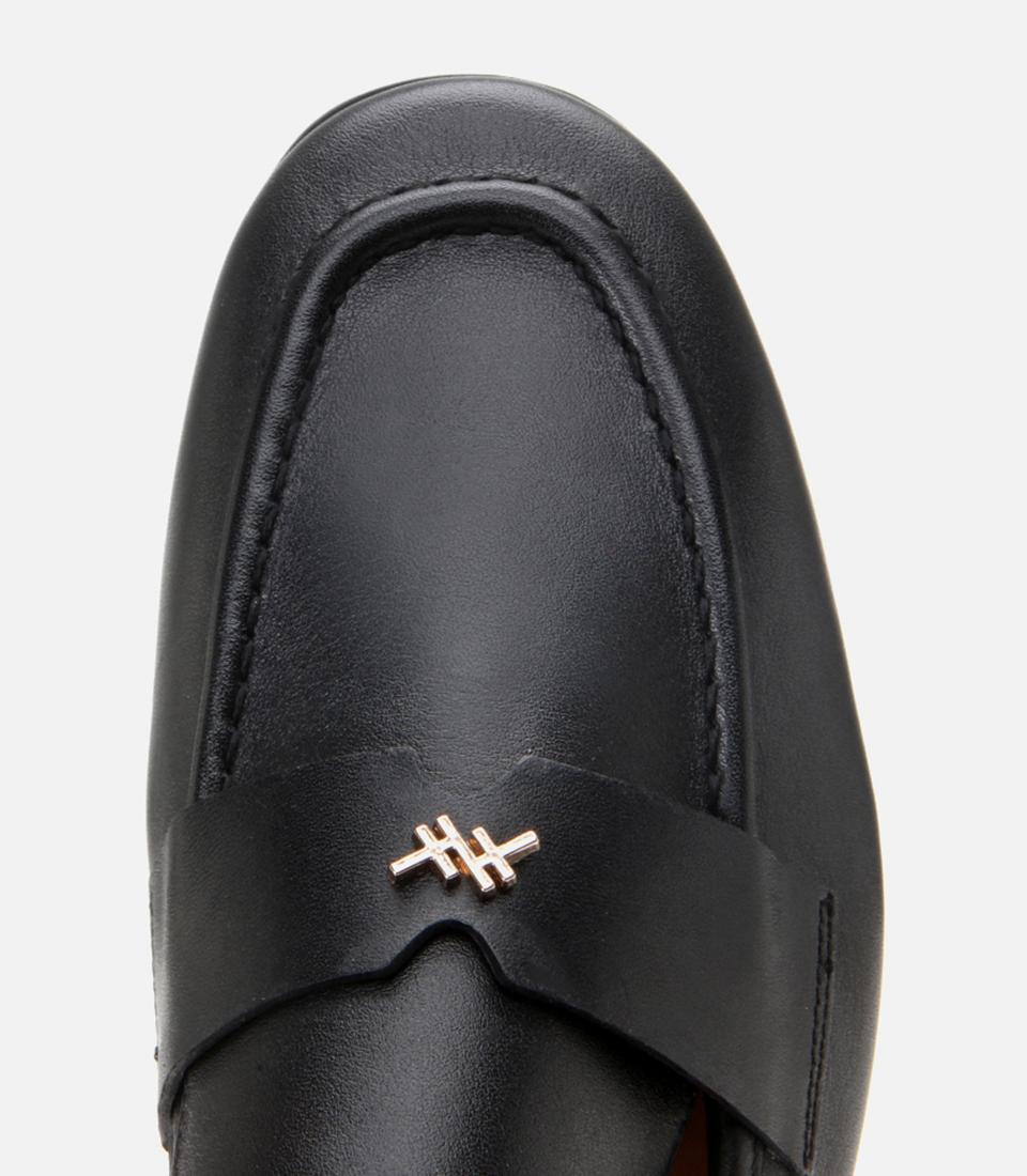 Kadın Deri Siyah Esnek Tabanlı Klasik Loafer