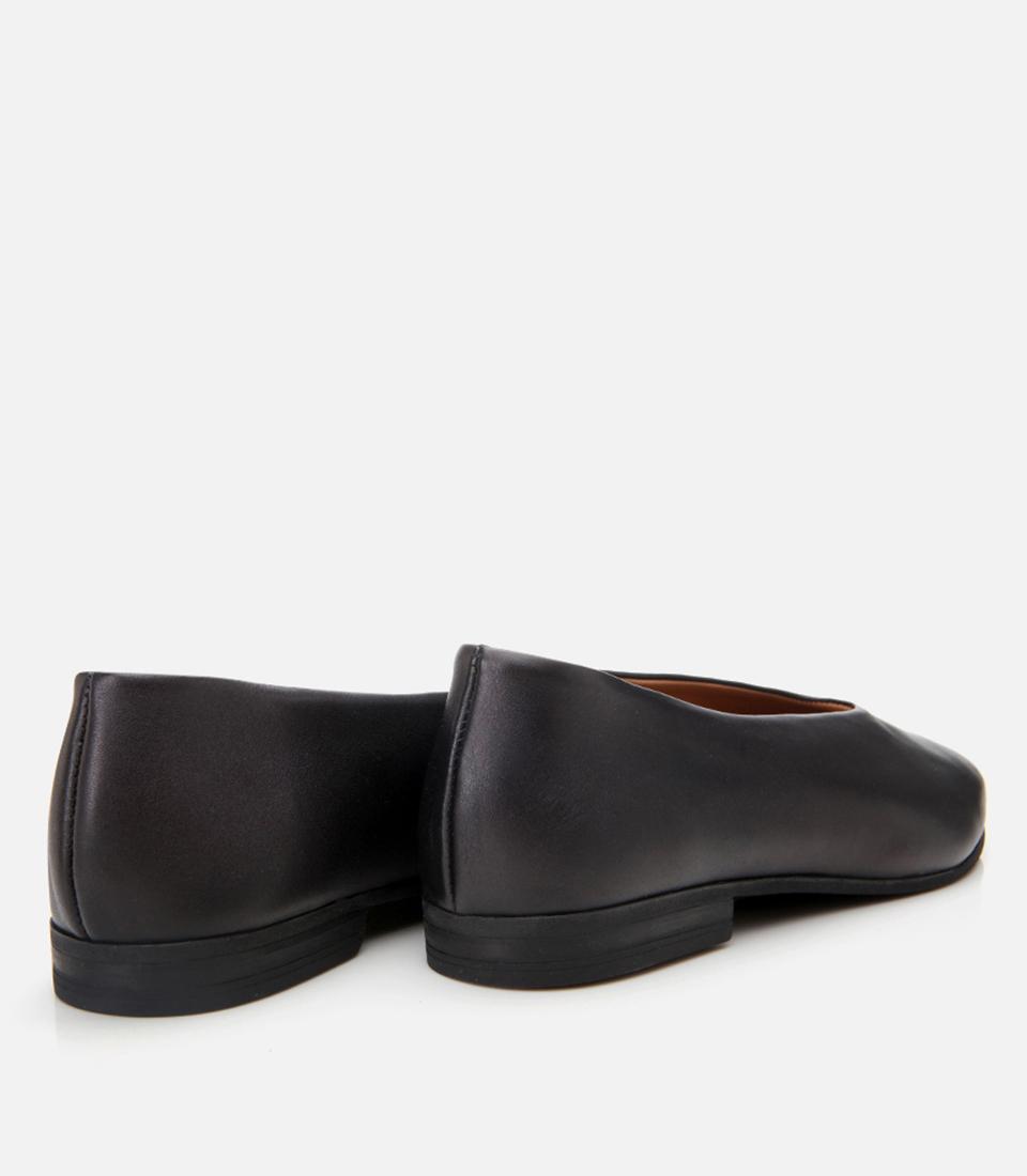 Kadın Deri Siyah Babet