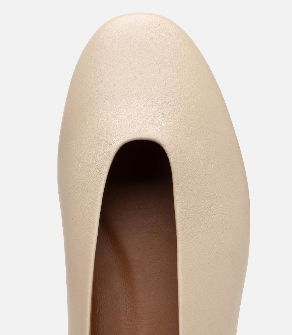 Kadın Deri Bej Babet