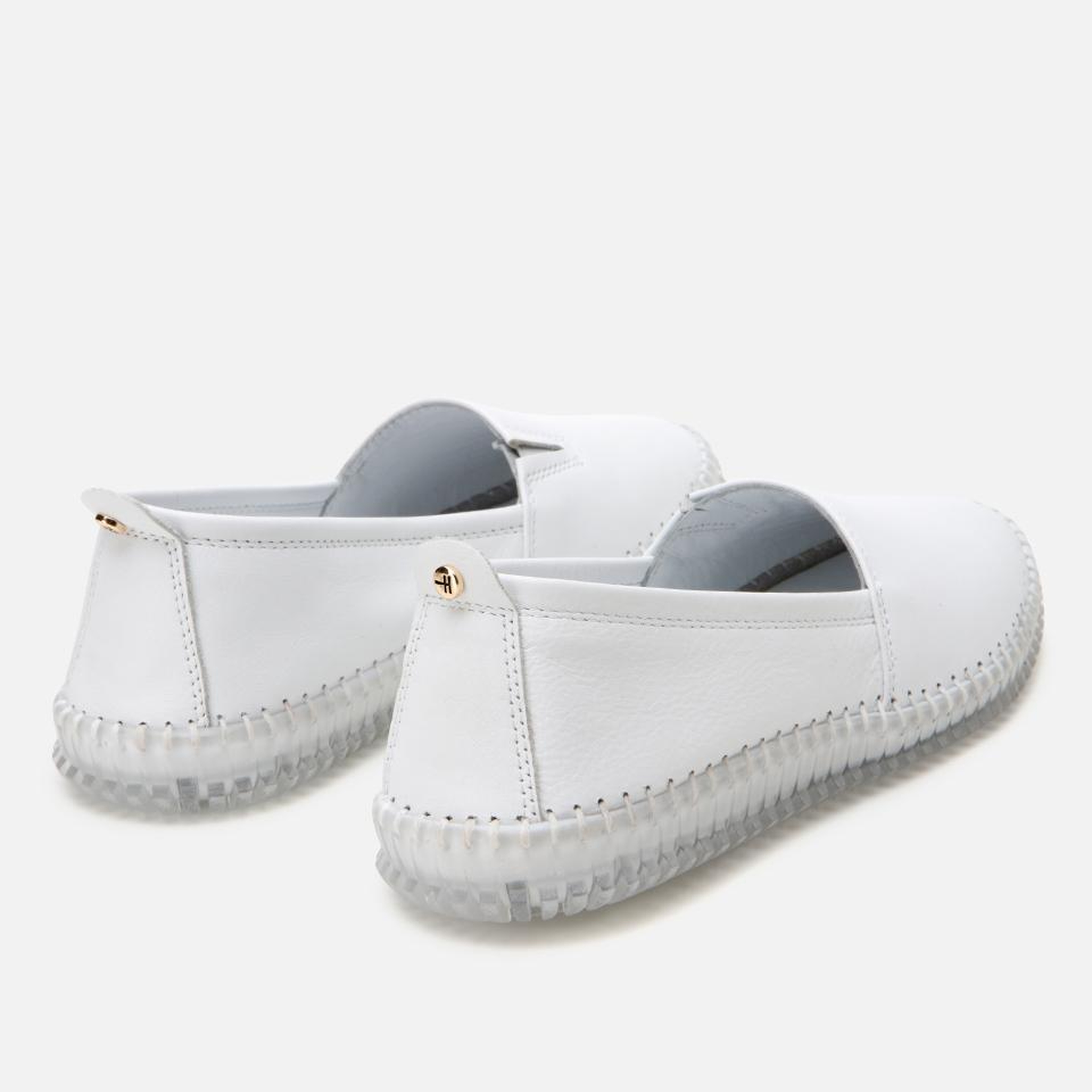 Kadın Deri Beyaz Ultra Esnek Tabanlı Comfort Ayakkabı