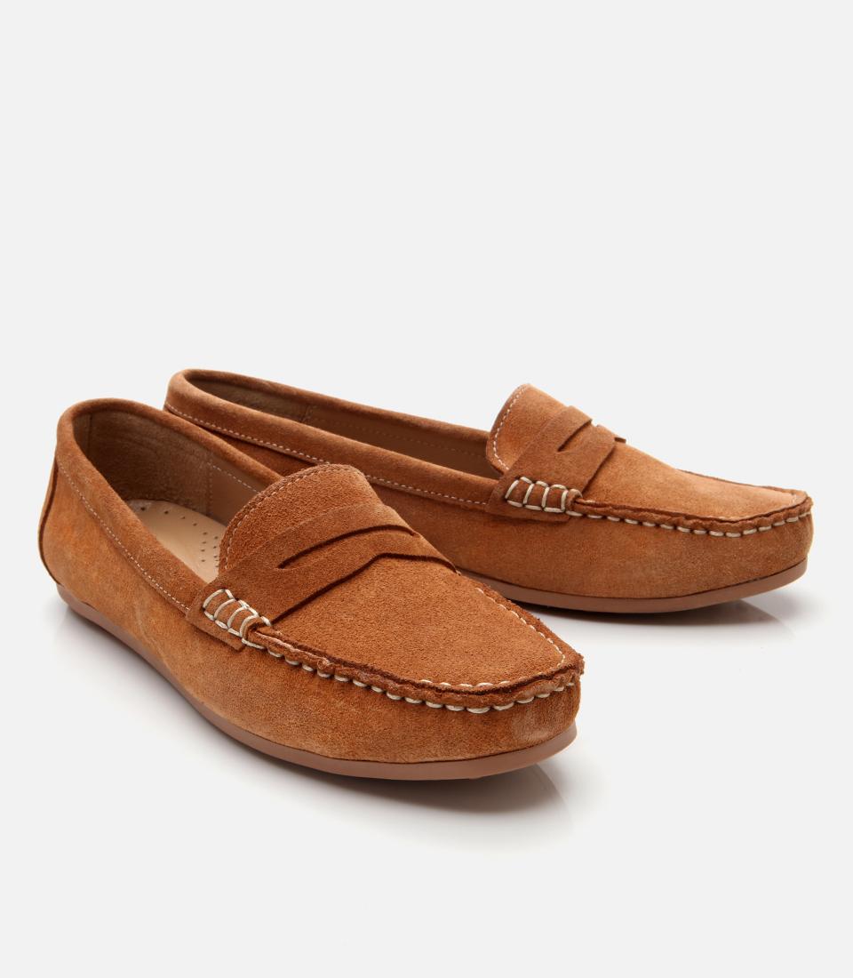 Kadın Süet Deri Taba Günlük Loafer