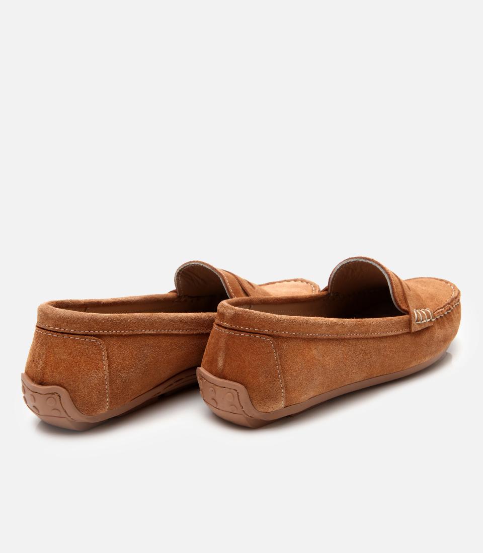 Kadın Süet Deri Taba Günlük Loafer
