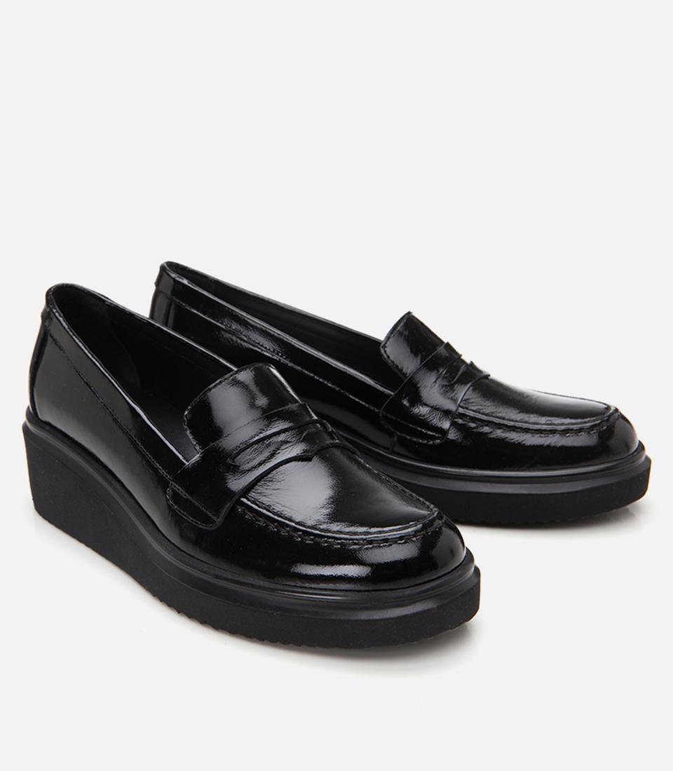 Kadın Deri Siyah Loafer