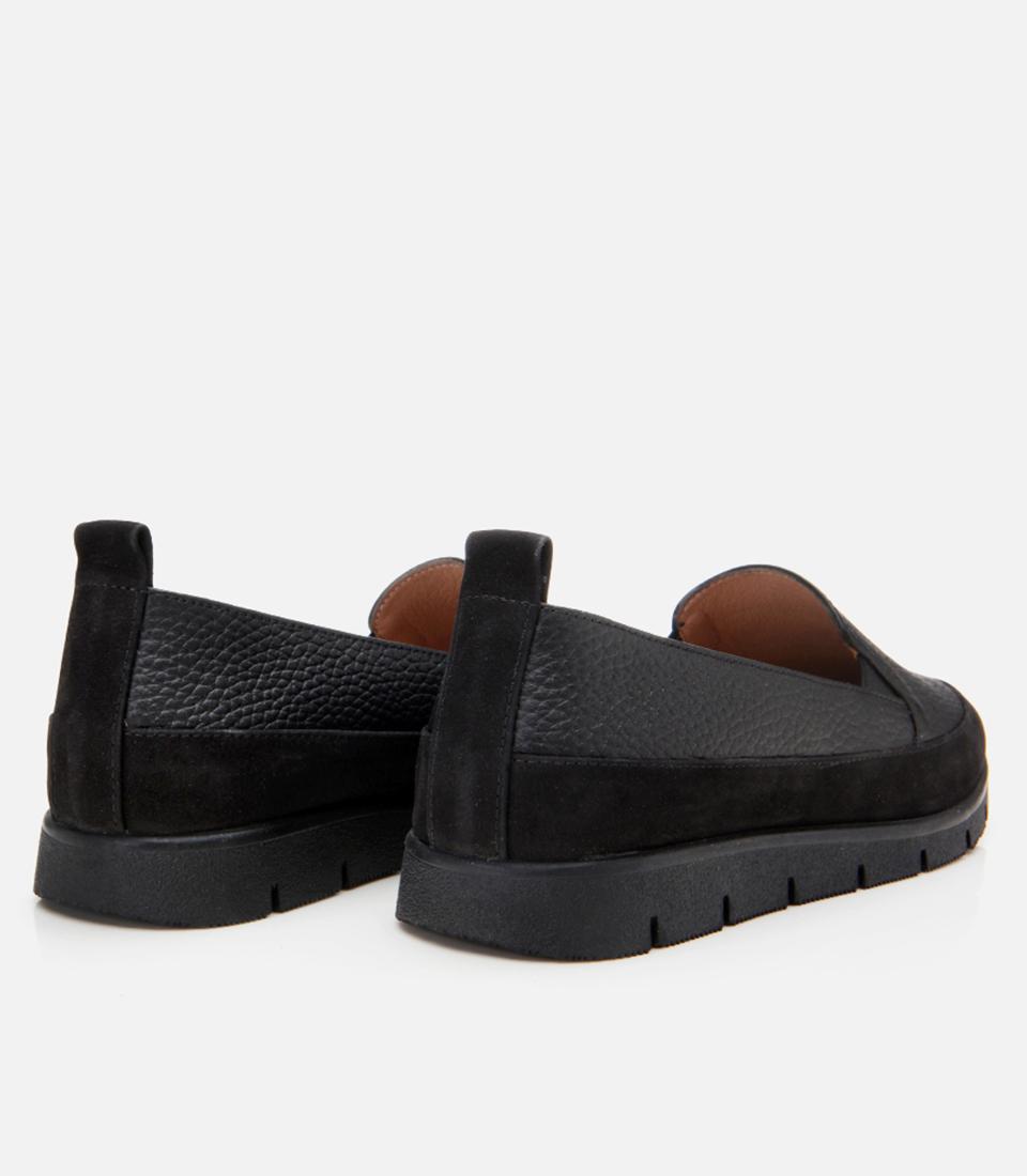 Kadın Deri Siyah Loafer