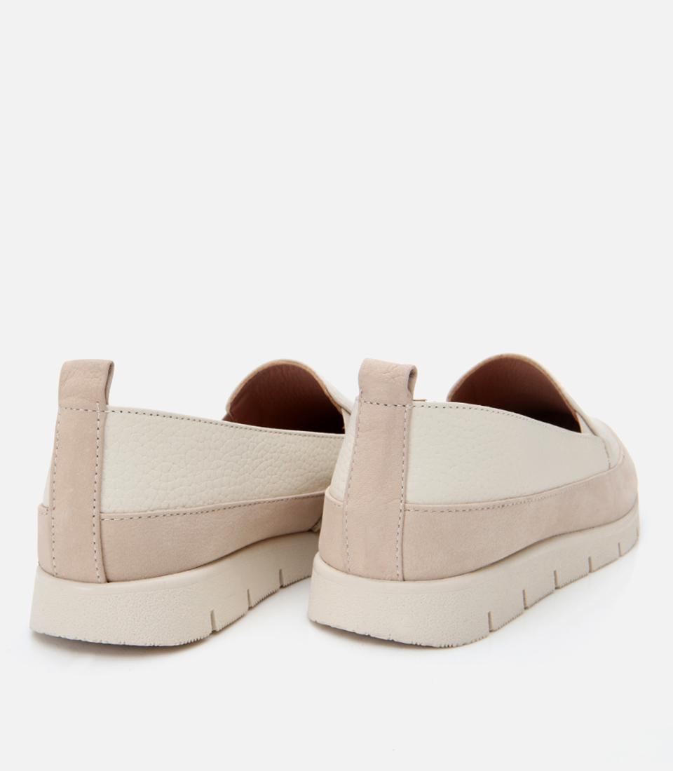 Kadın Deri Bej Loafer