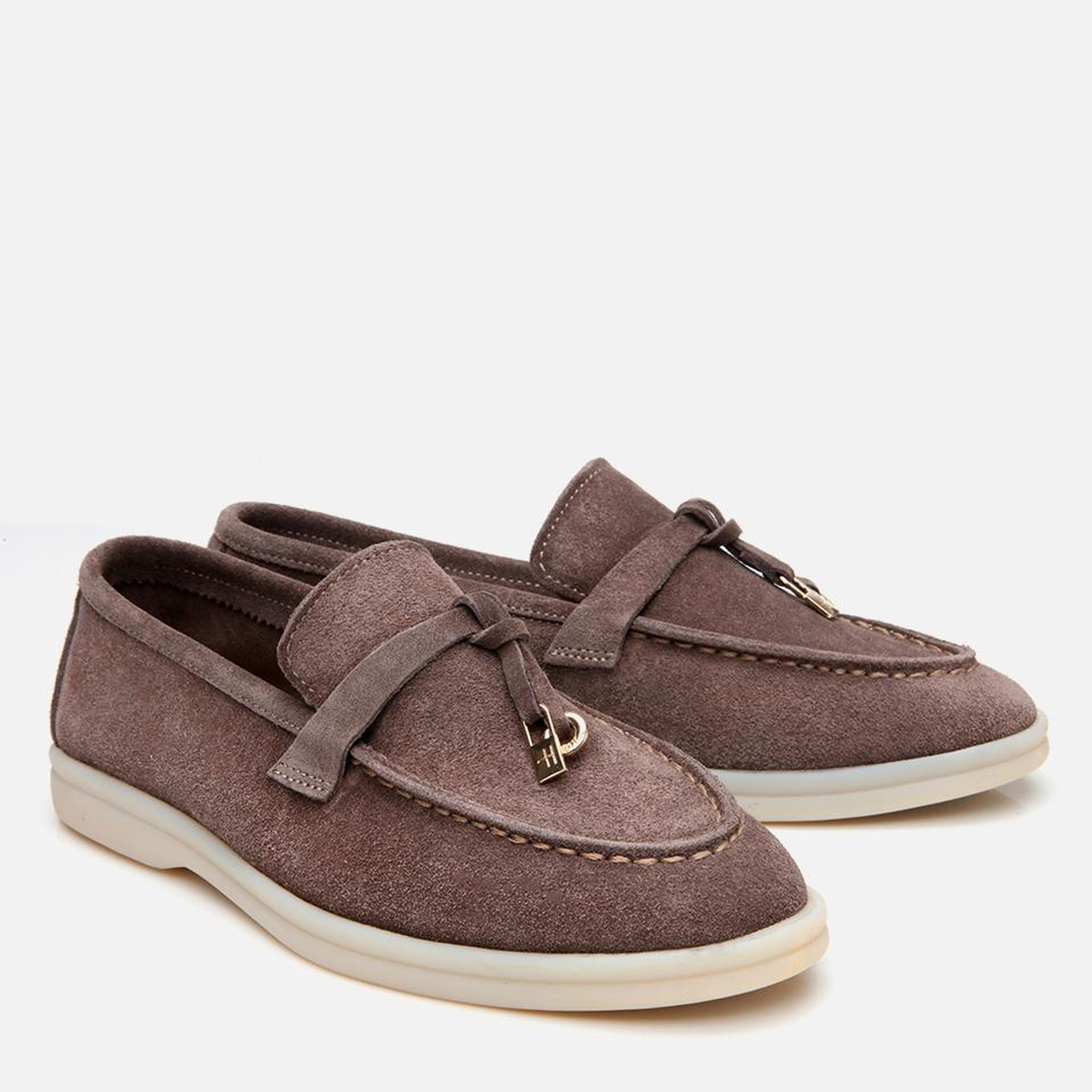 Kadın Süet Deri Vizon Klasik Loafer