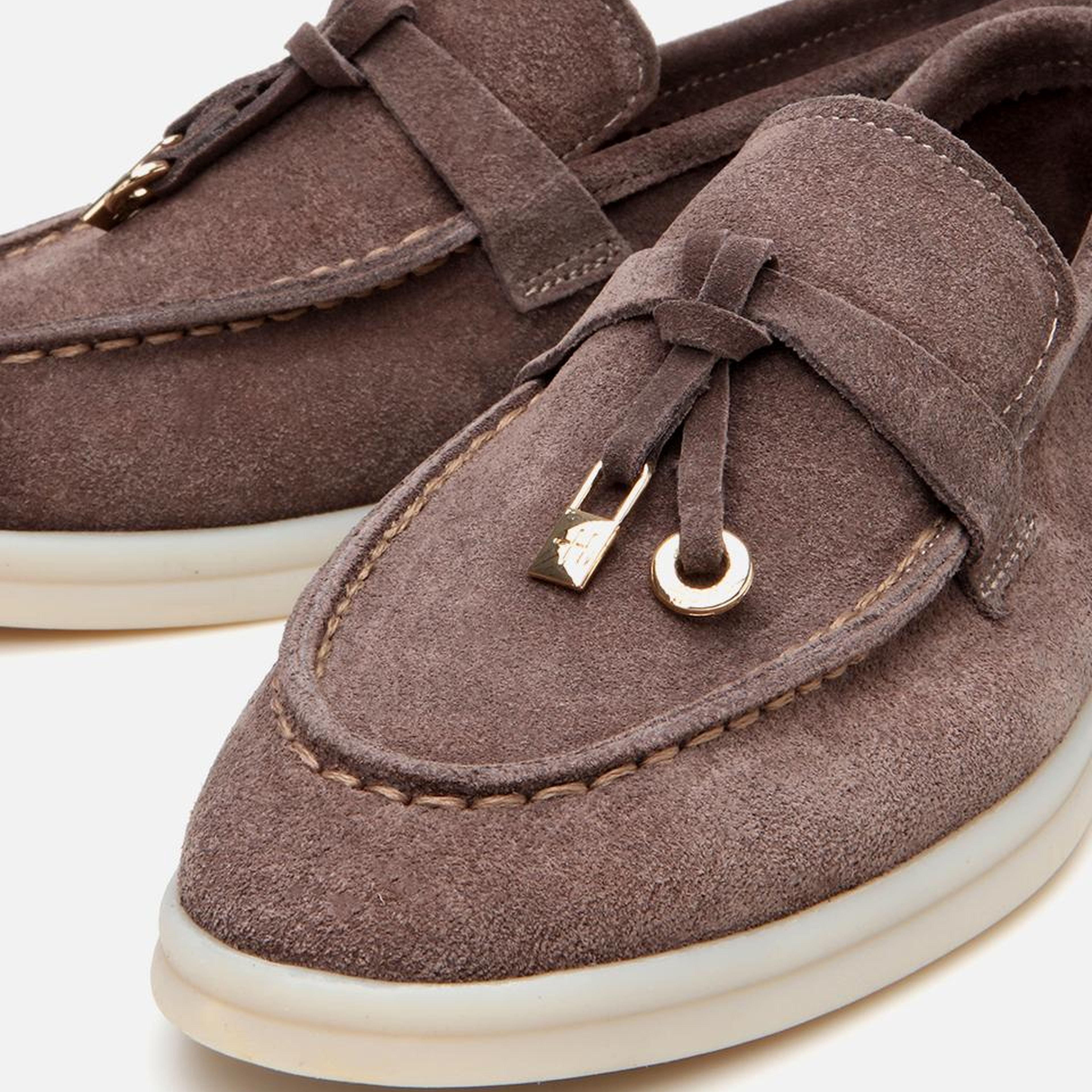 Kadın Süet Deri Vizon Klasik Loafer