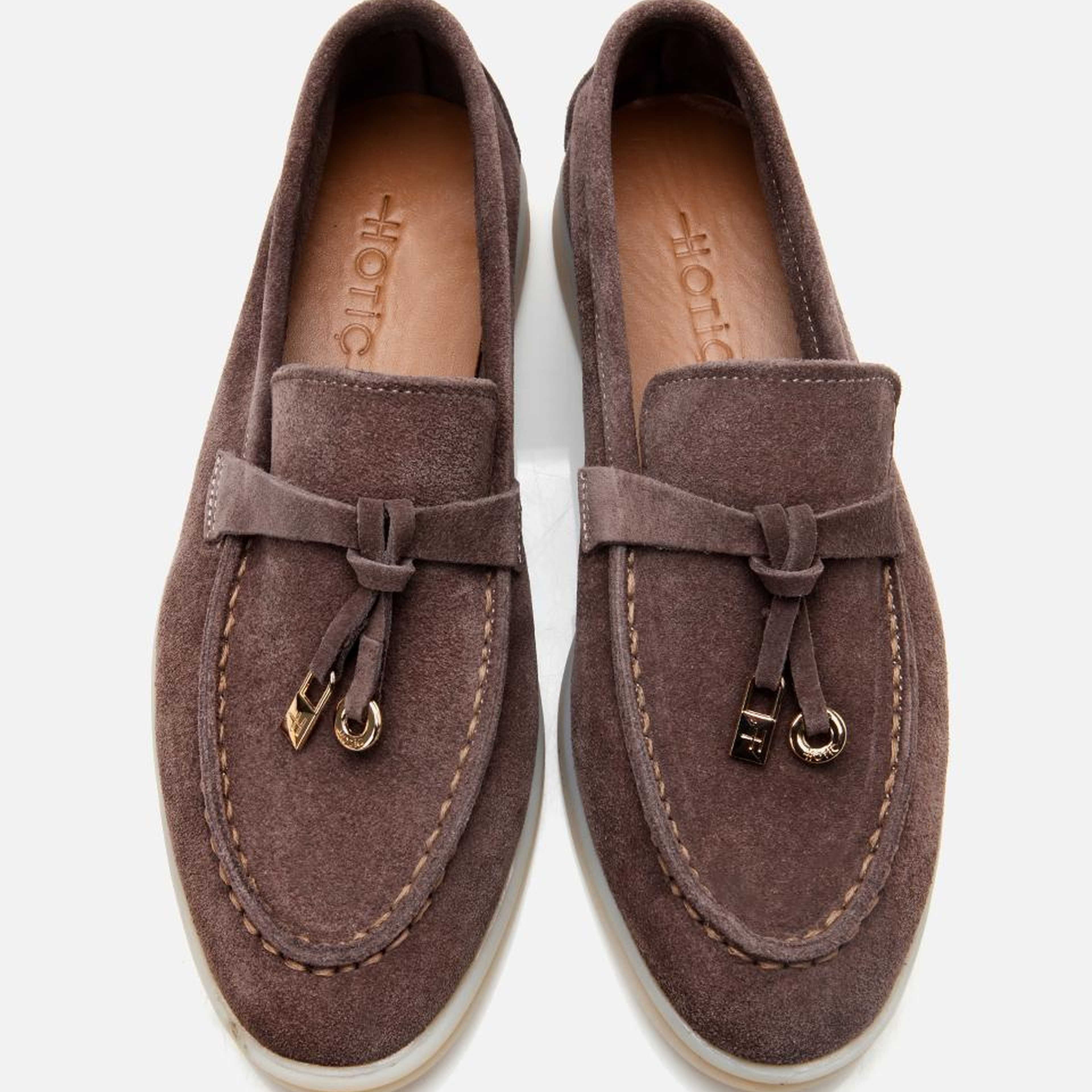 Kadın Süet Deri Vizon Klasik Loafer