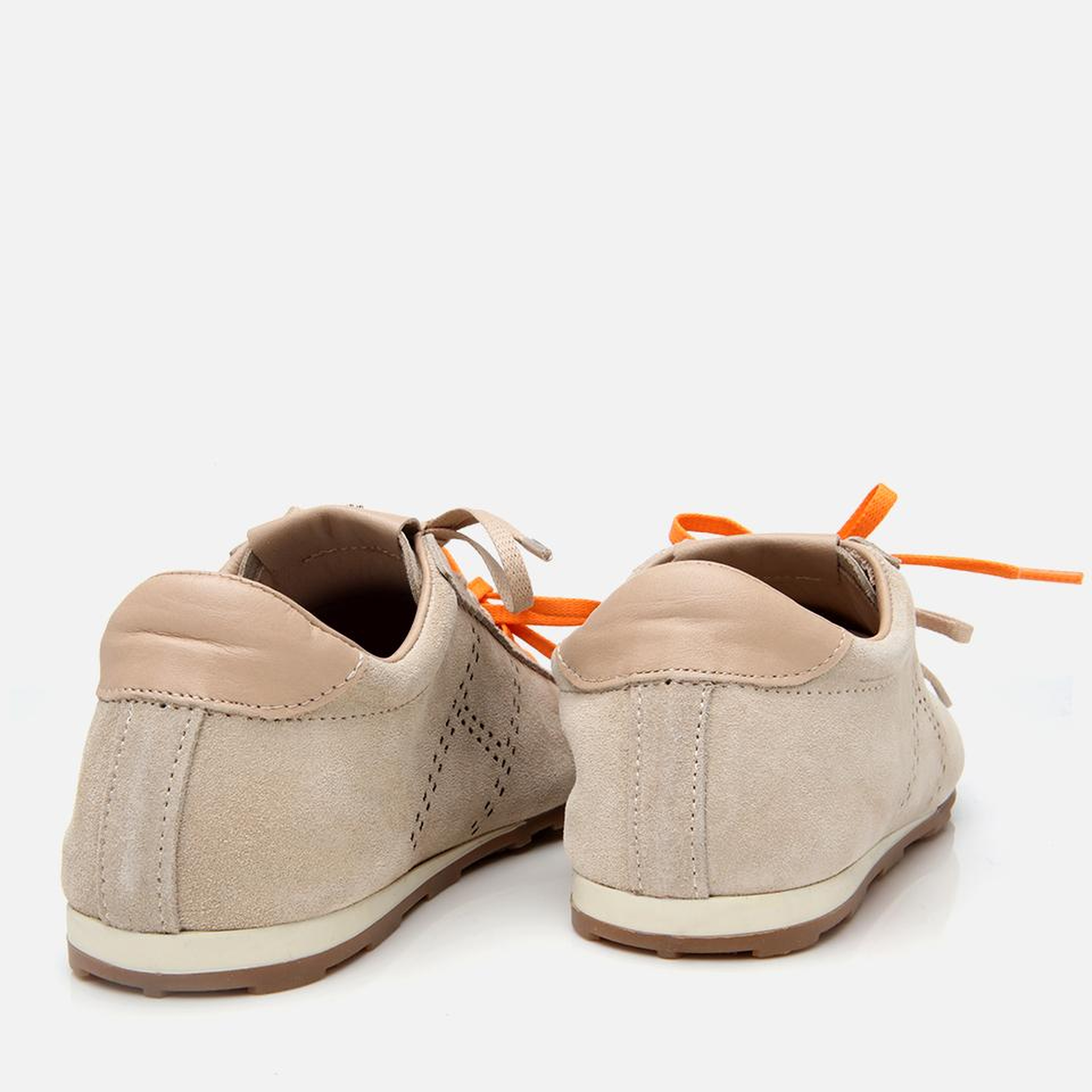 Kadın Süet Deri Bej Spor Ayakkabı