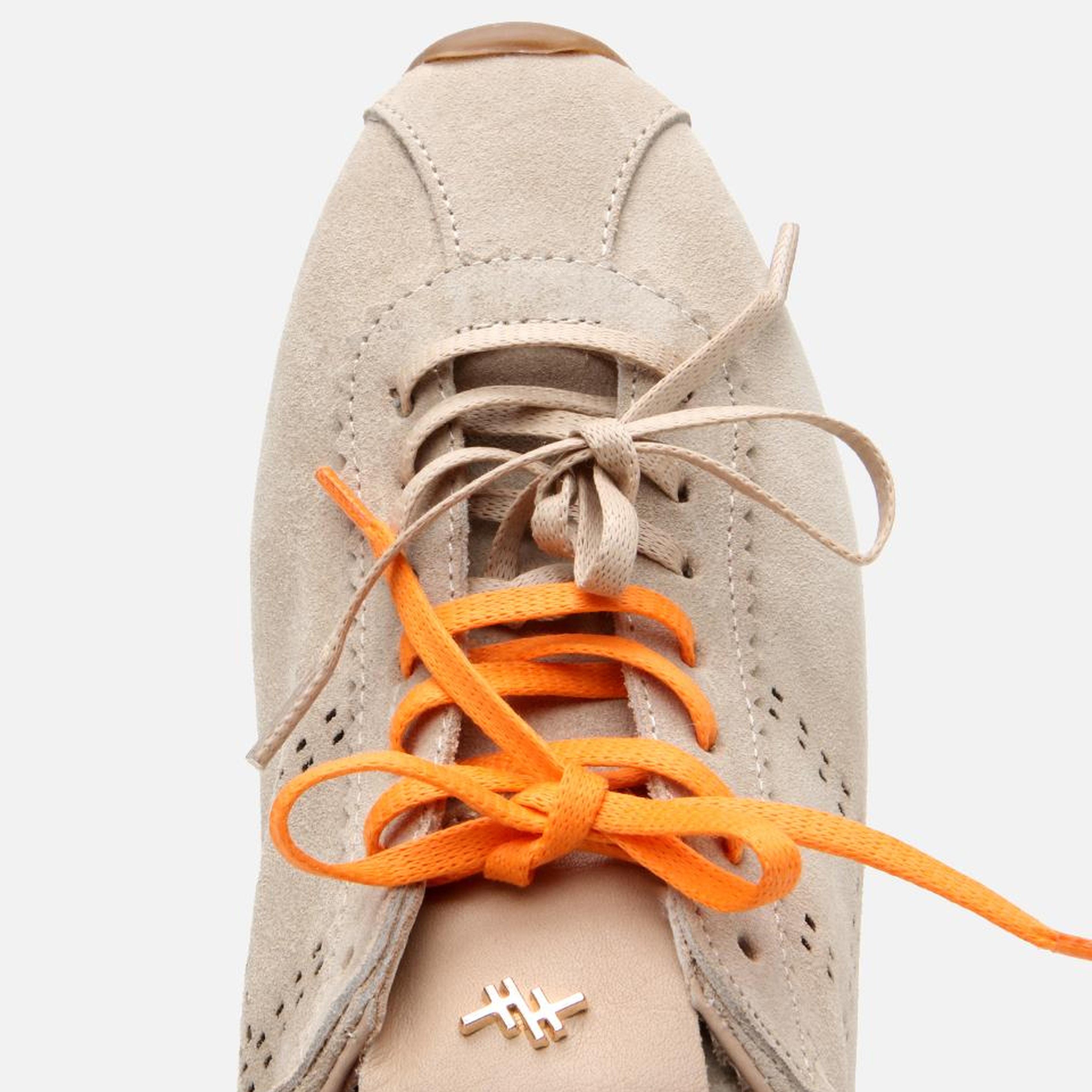 Kadın Süet Deri Bej Spor Ayakkabı