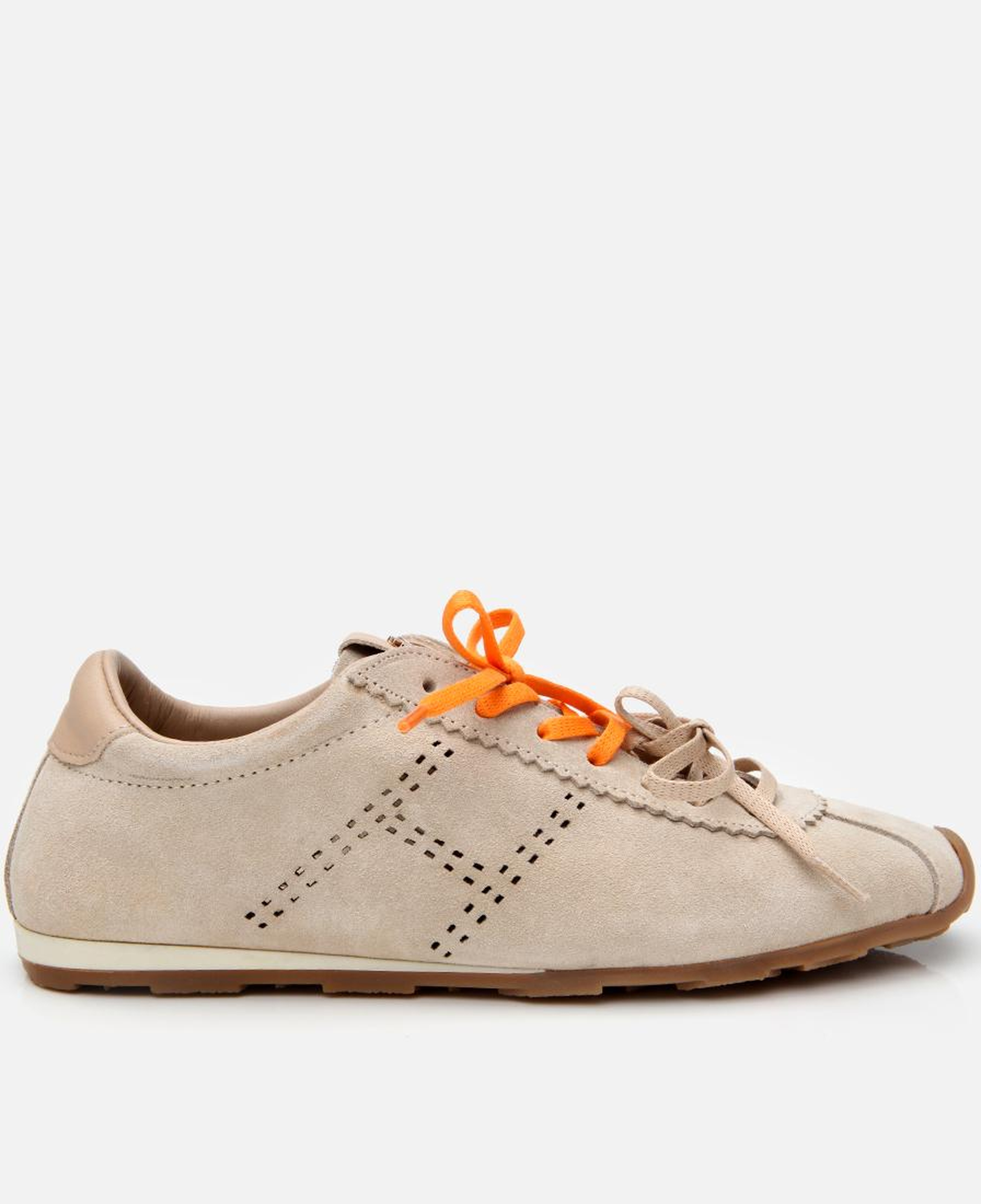 Kadın Süet Deri Bej Spor Ayakkabı