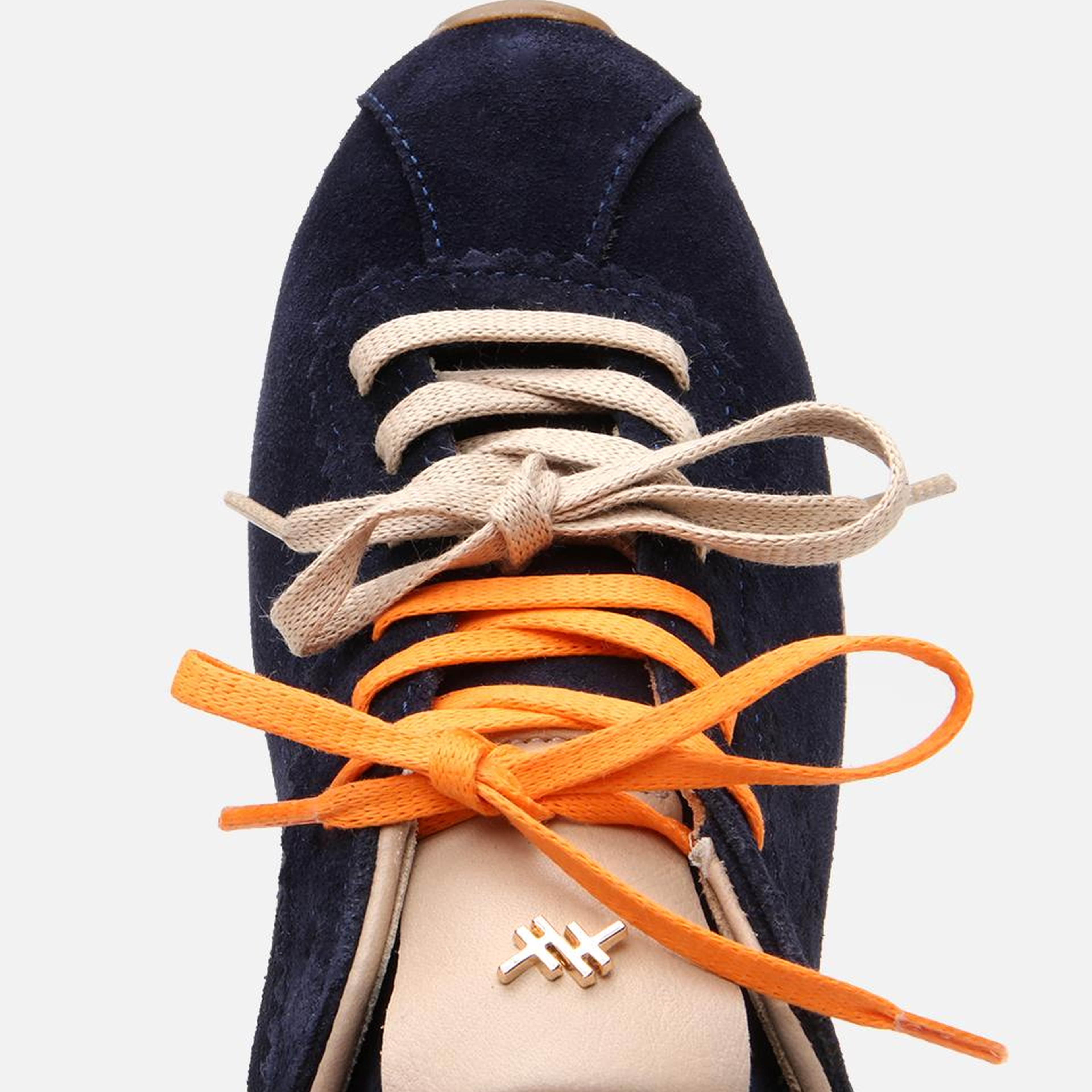 Kadın Süet Deri Lacivert Spor Ayakkabı