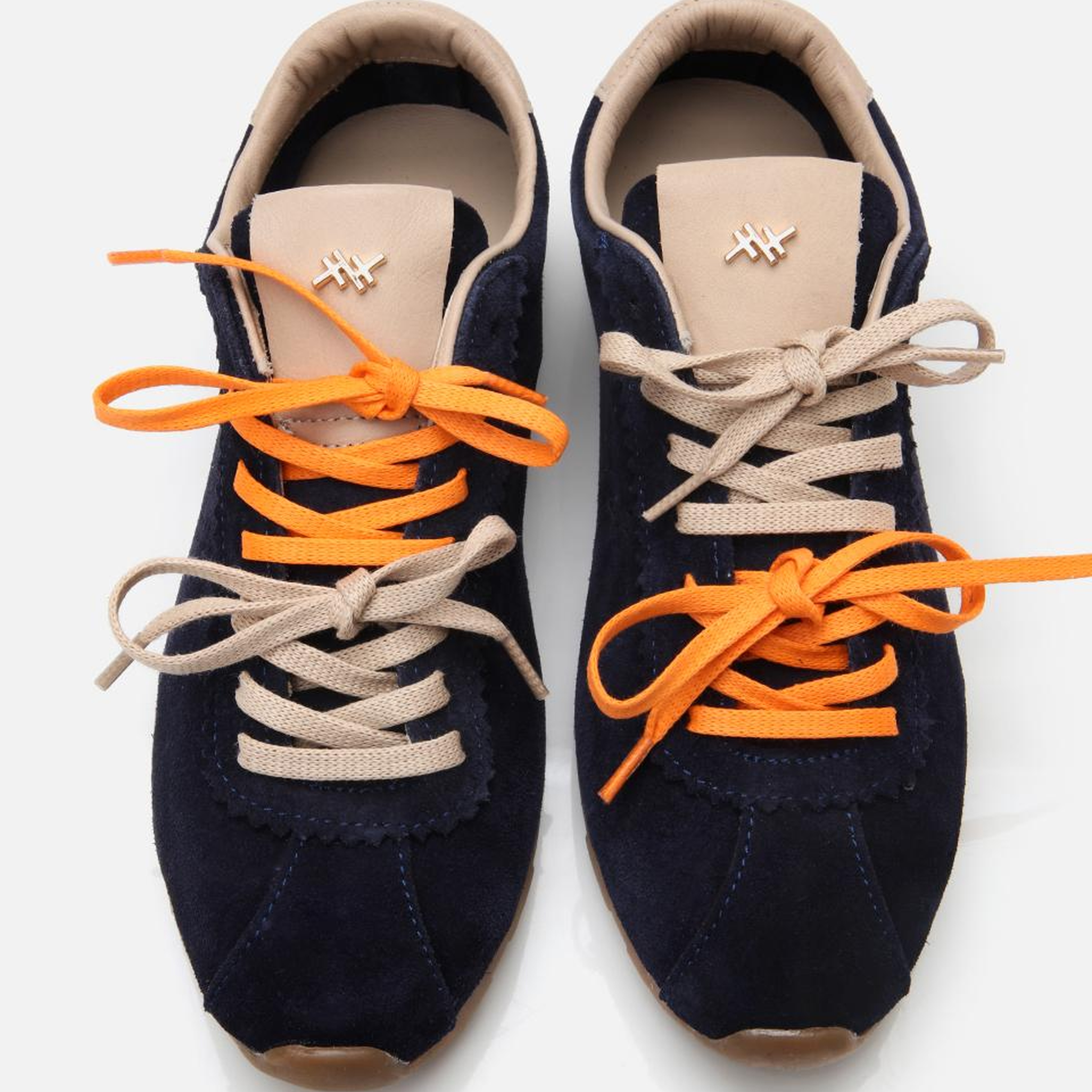 Kadın Süet Deri Lacivert Spor Ayakkabı