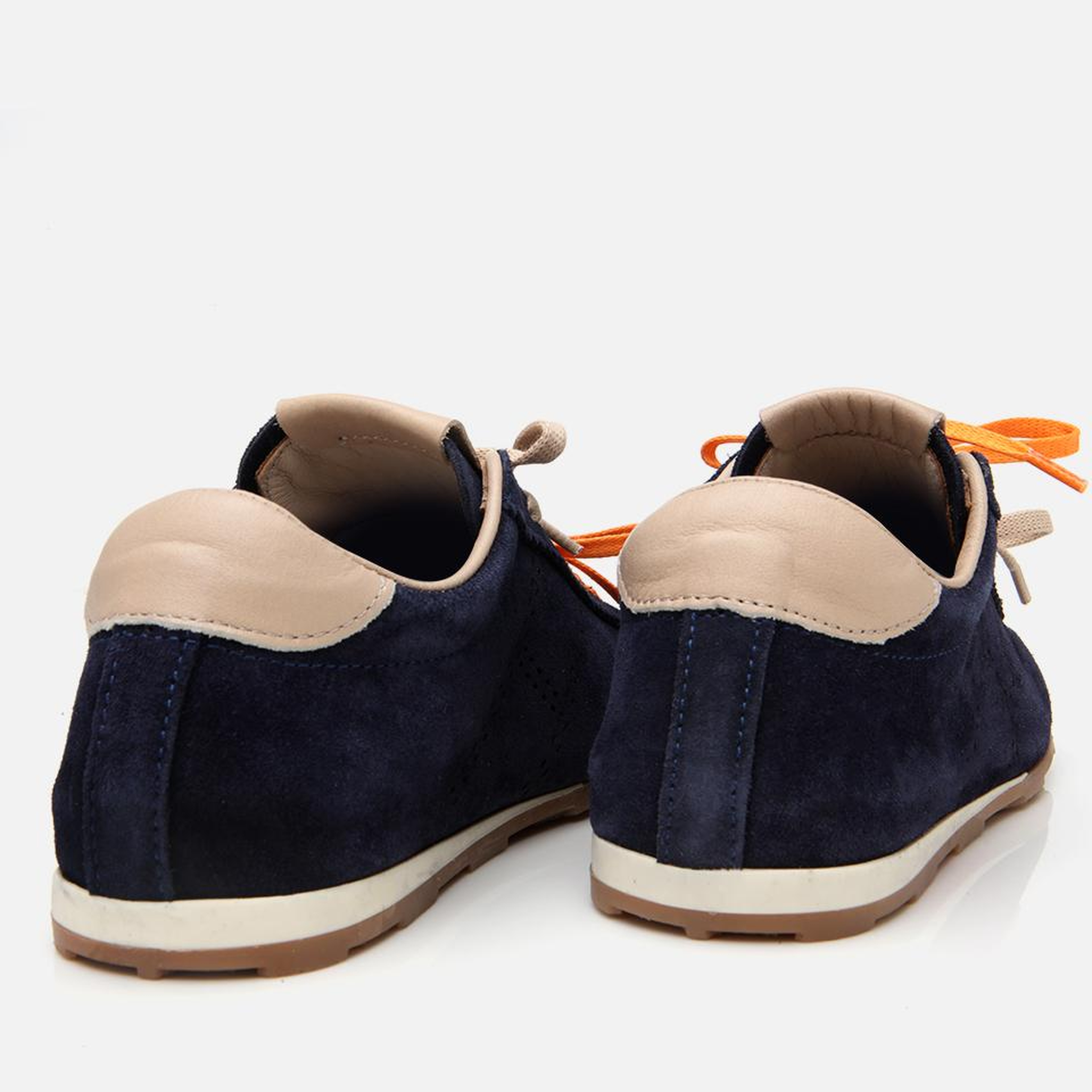 Kadın Süet Deri Lacivert Spor Ayakkabı