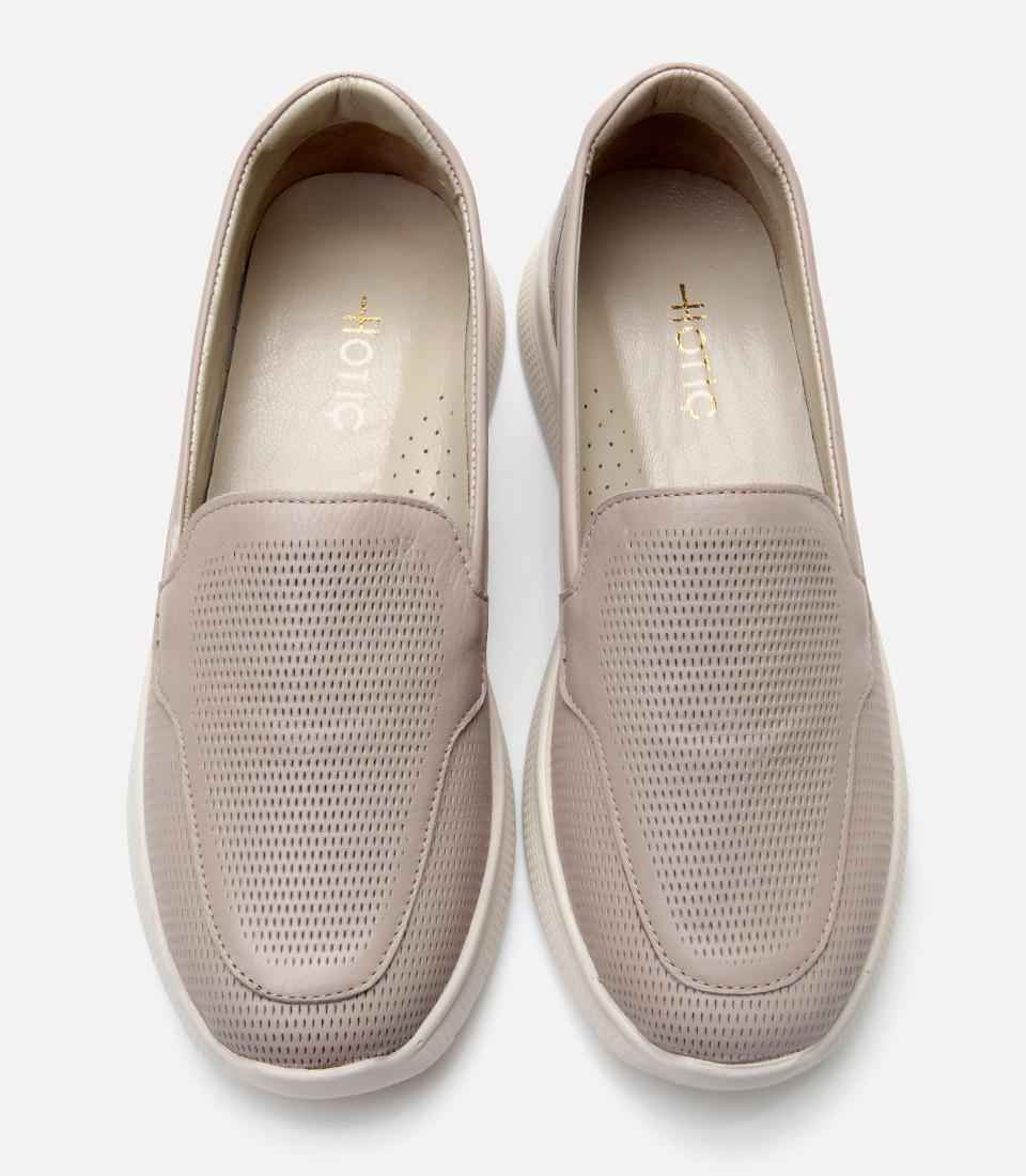 Kadın Deri Vizon Comfort Düz Ayakkabı