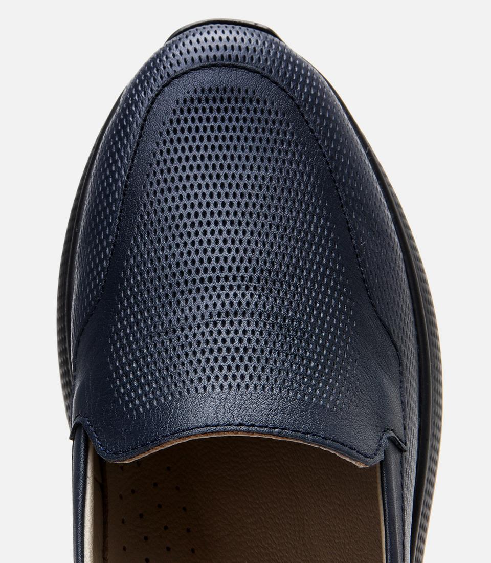 Kadın Deri Lacivert Comfort Düz Ayakkabı