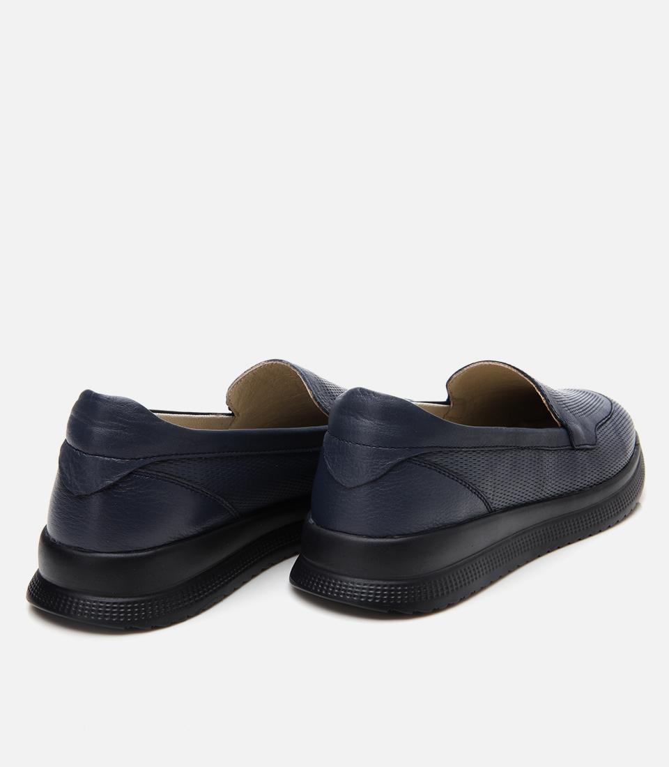 Kadın Deri Lacivert Comfort Düz Ayakkabı