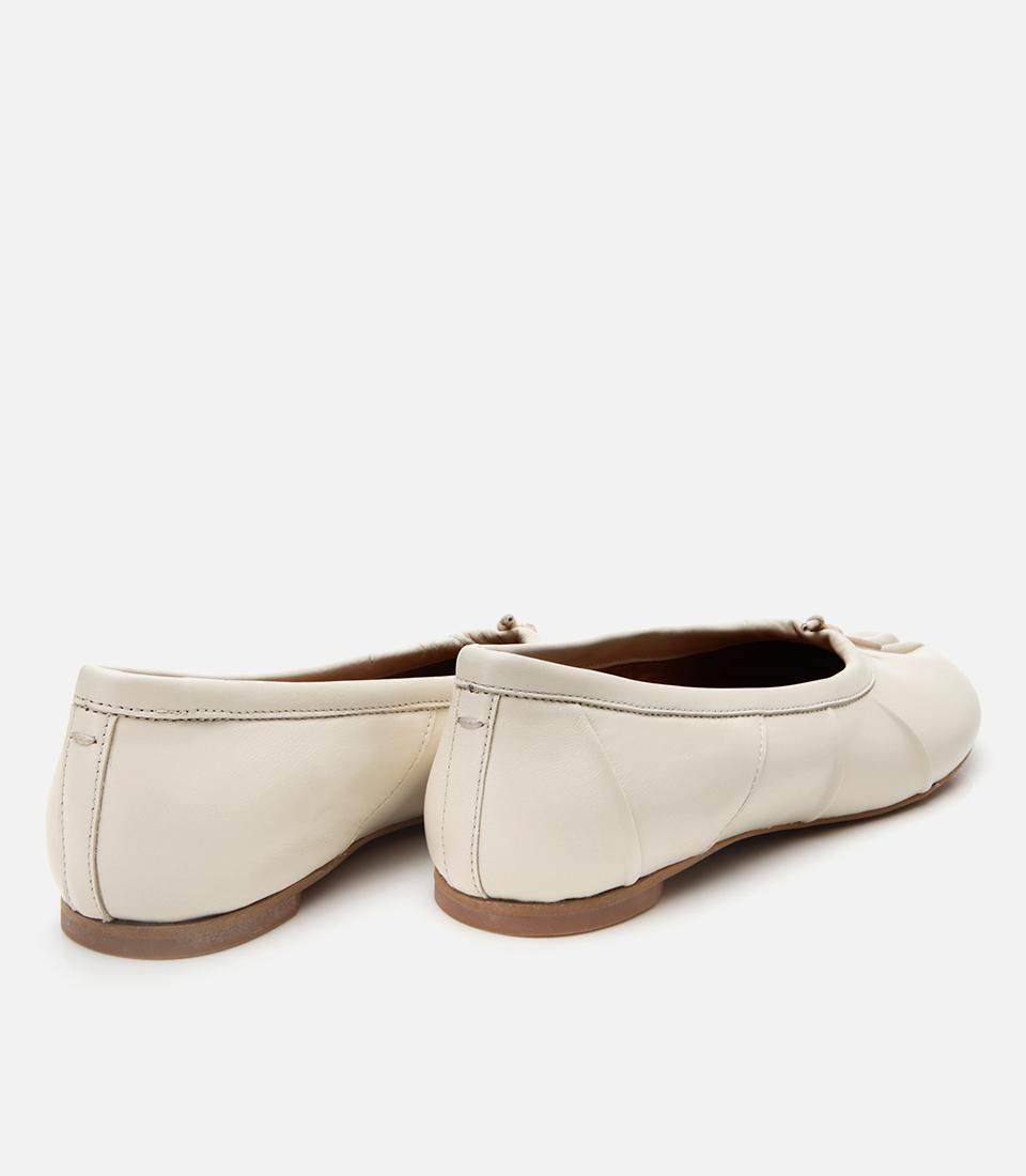 Kadın Deri Bej Babet