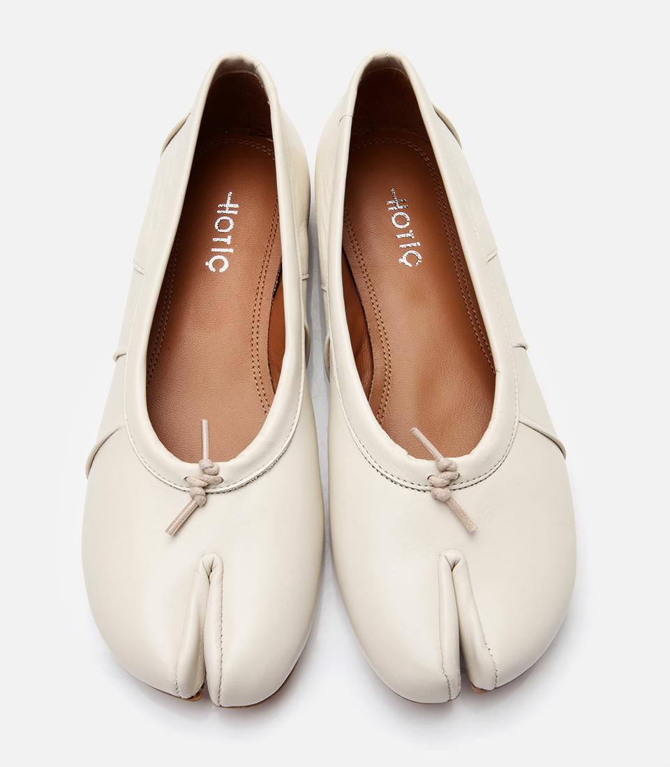 Kadın Deri Bej Babet