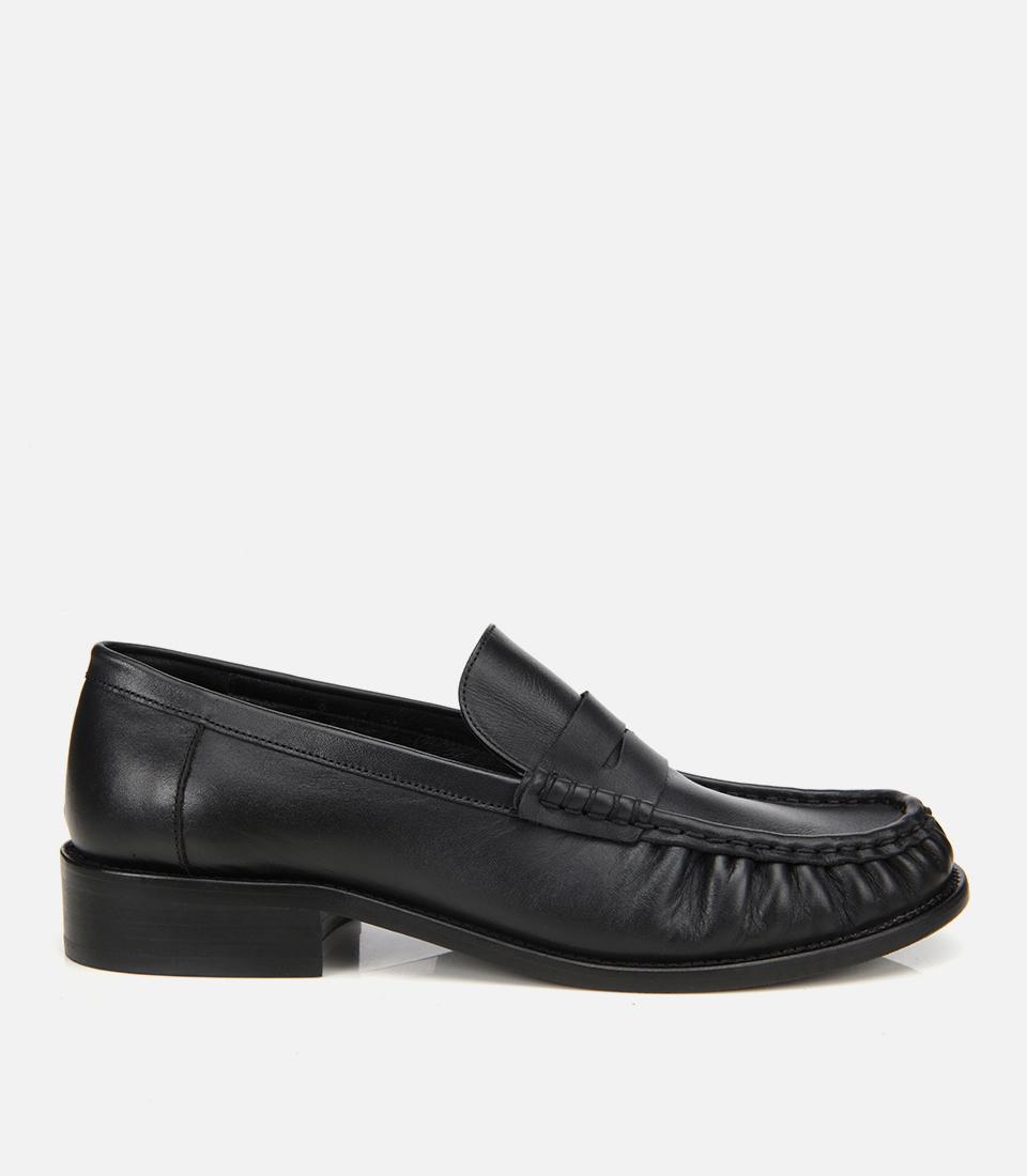 Kadın Deri Siyah Günlük Loafer