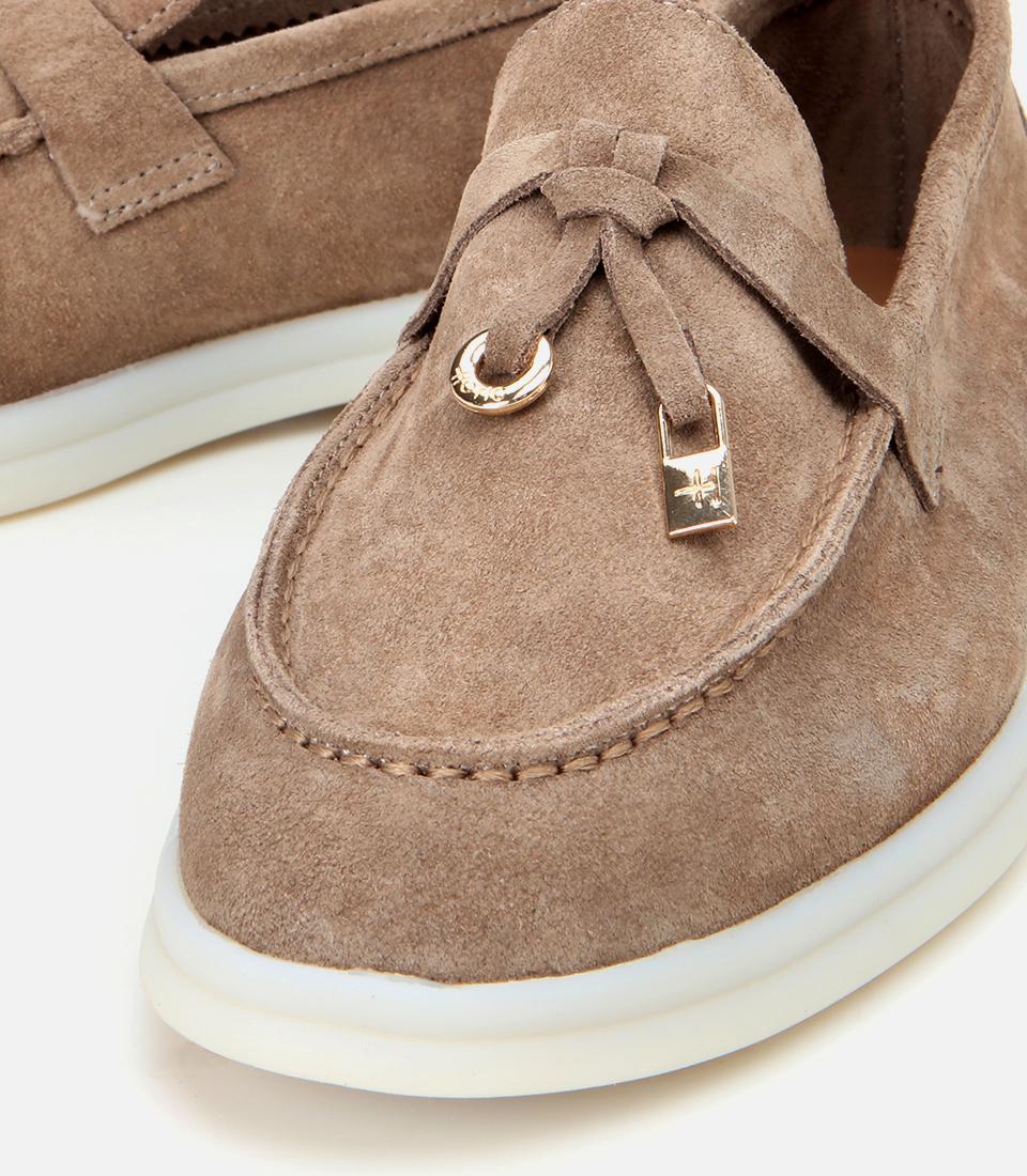 Kadın Deri Bej Loafer