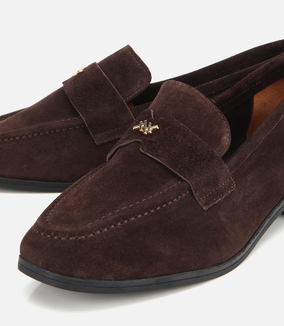 Kadın Süet Deri Kahverengi Yumuşak Dokulu Klasik Loafer