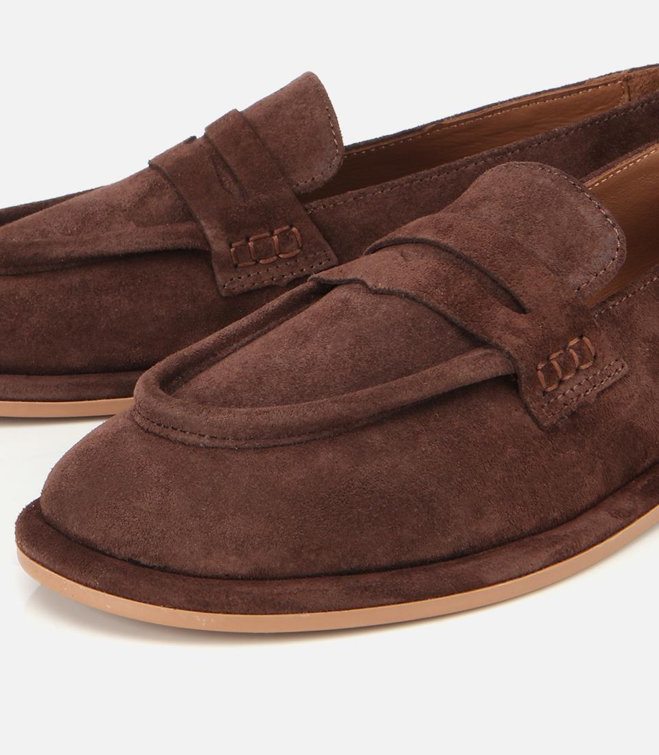 Kadın Deri Kahverengi Yumuşak Dokulu Günlük Loafer