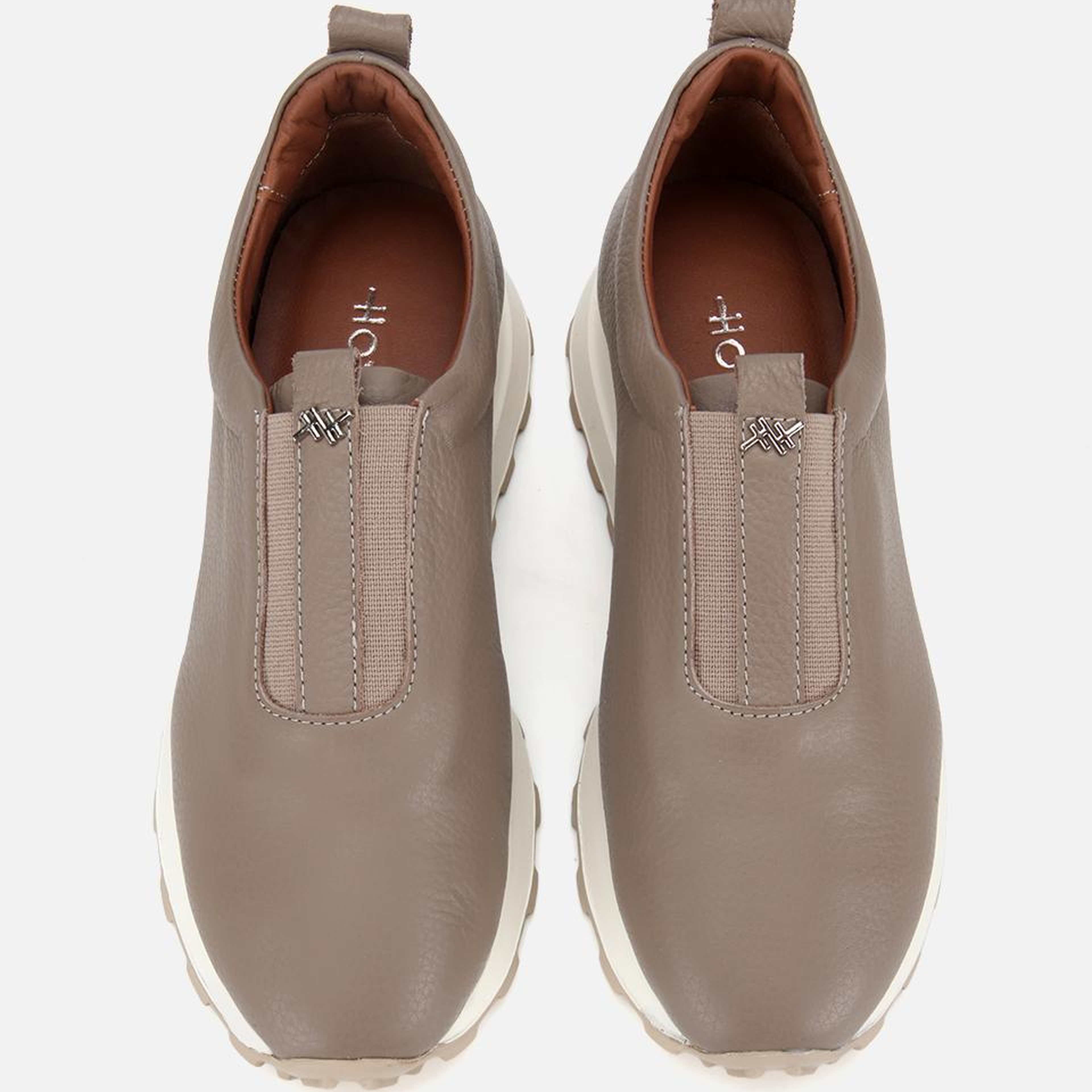 Kadın Deri Vizon Lastik Detaylı Spor Ayakkabı