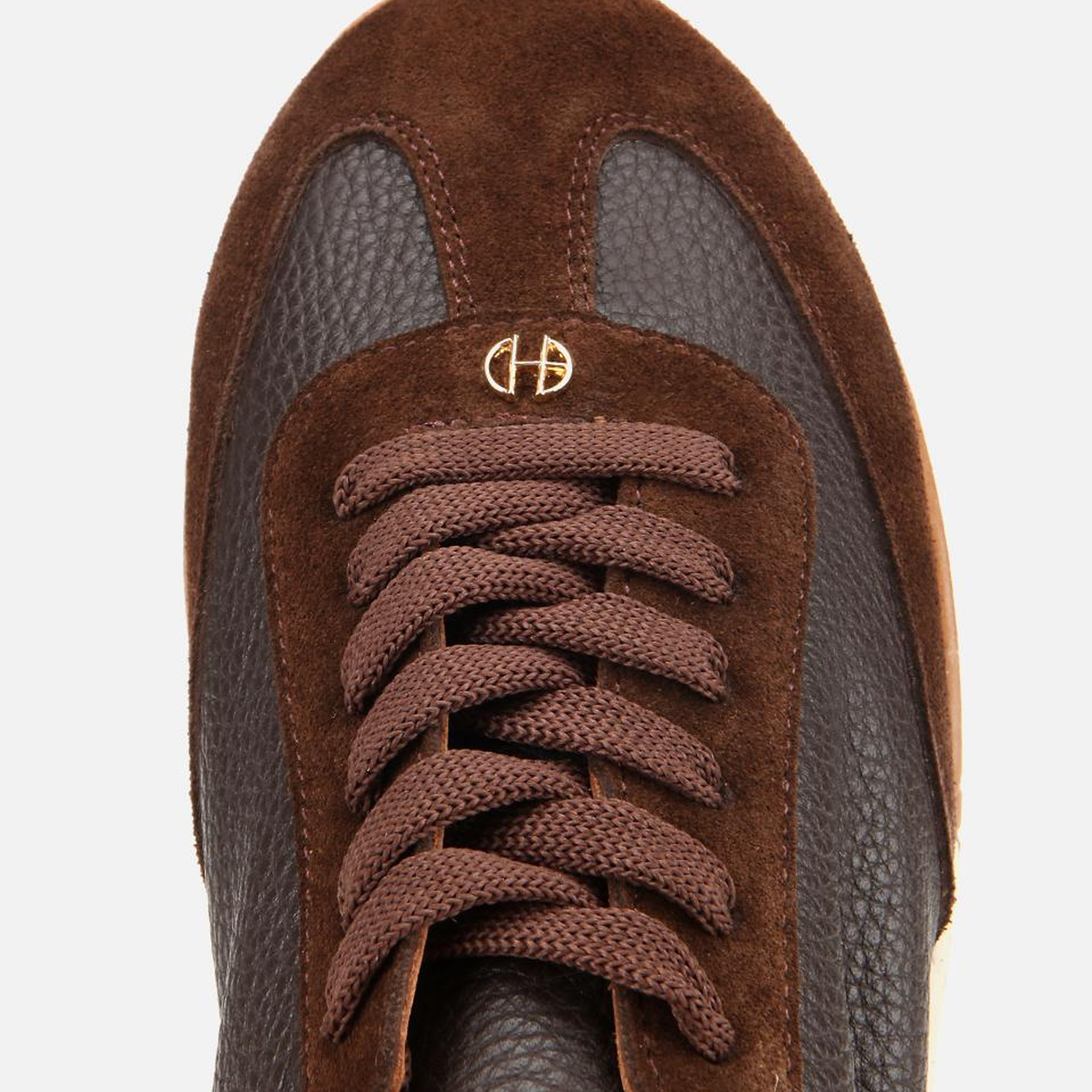 Kadın Deri Kahverengi Esnek Tabanlı Spor Ayakkabı