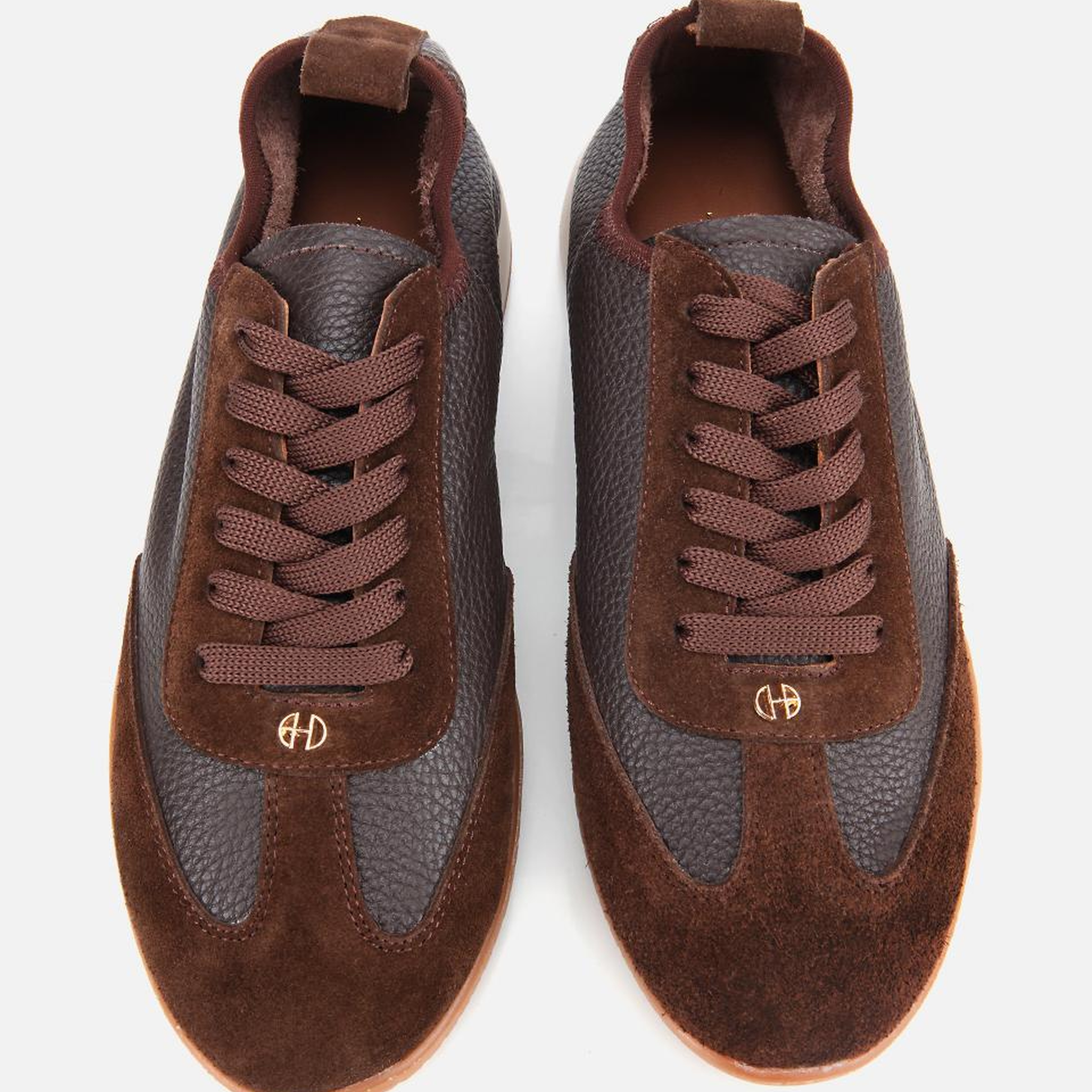 Kadın Deri Kahverengi Esnek Tabanlı Spor Ayakkabı