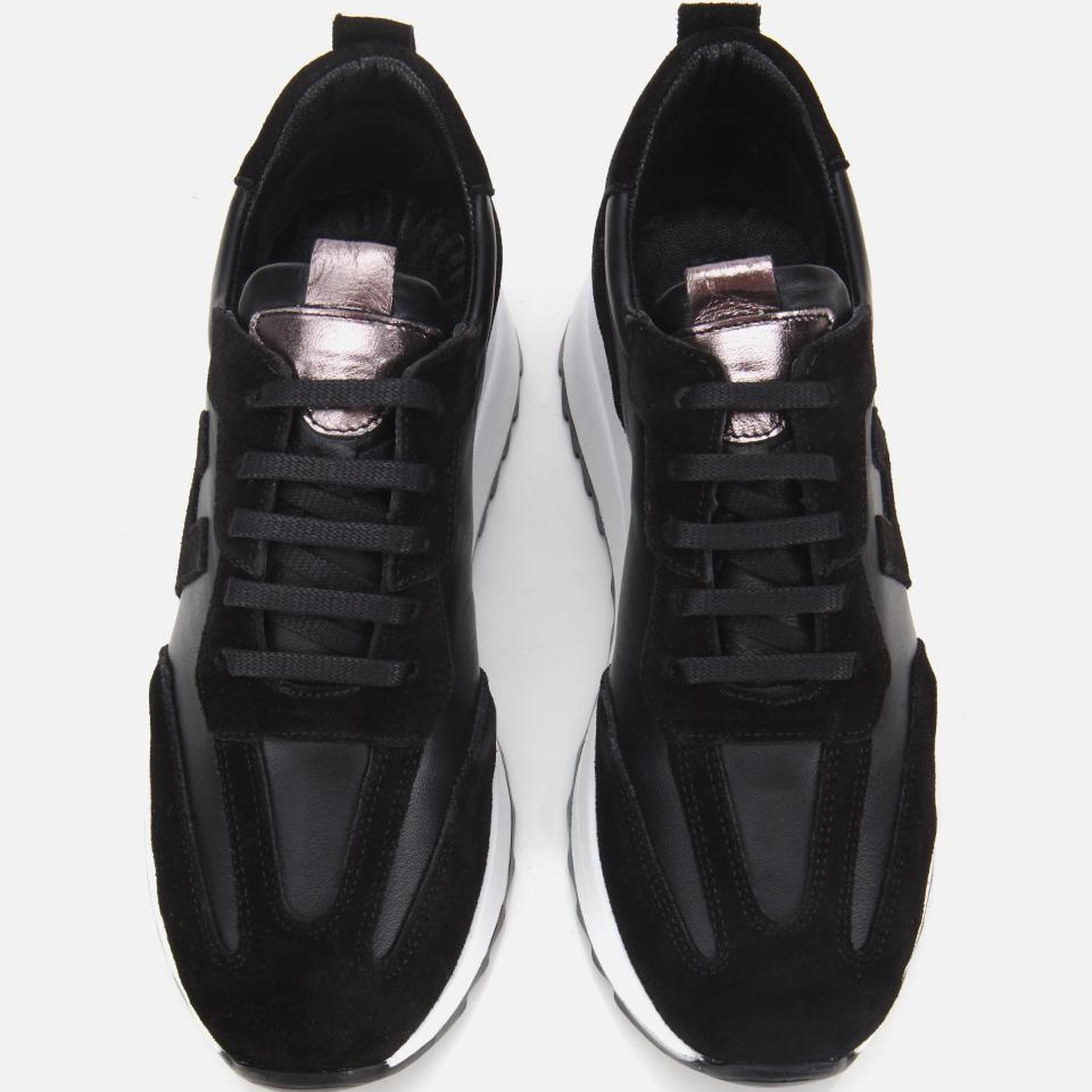 Kadın Süet Deri Siyah Comfort Spor Ayakkabı