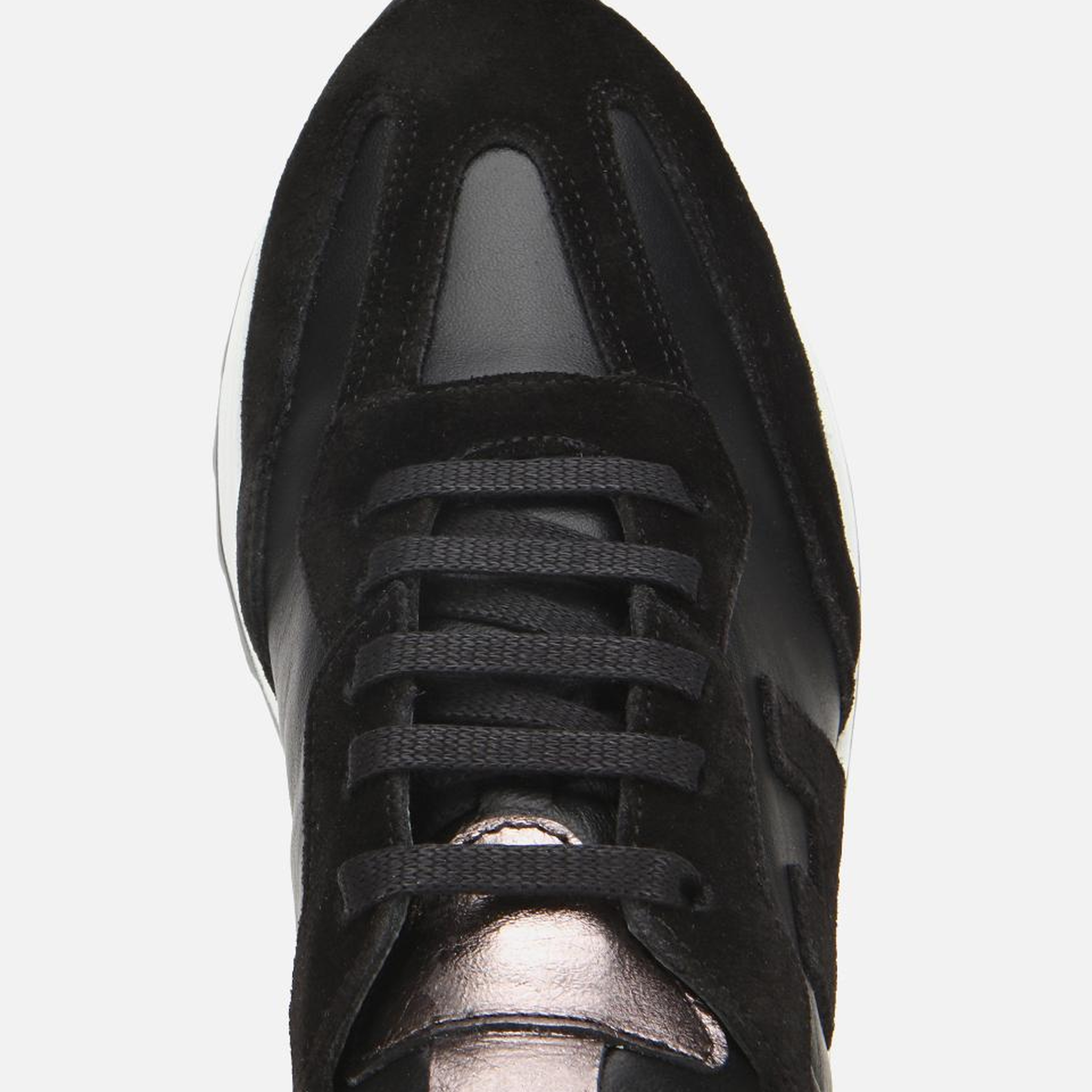 Kadın Süet Deri Siyah Comfort Spor Ayakkabı