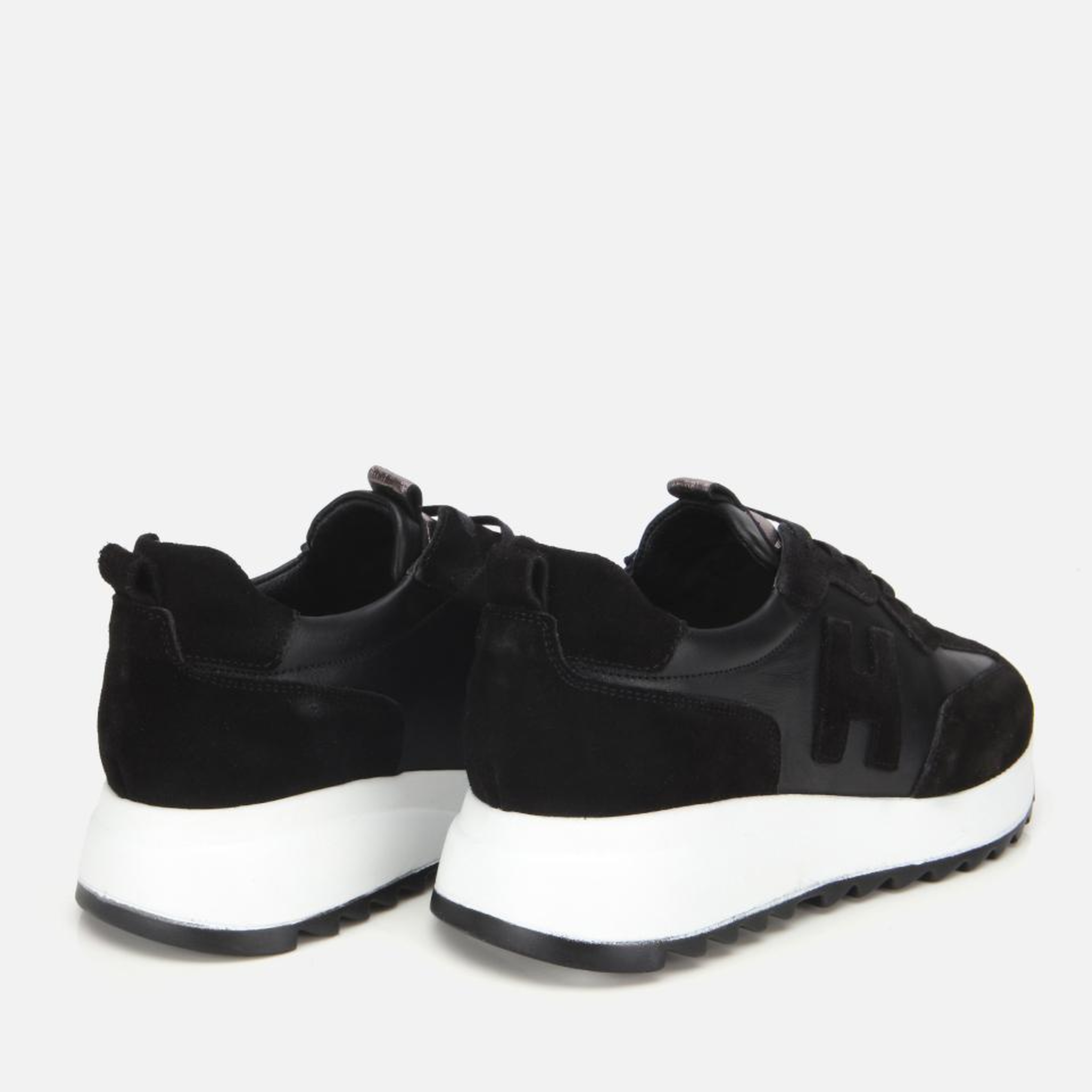 Kadın Süet Deri Siyah Comfort Spor Ayakkabı