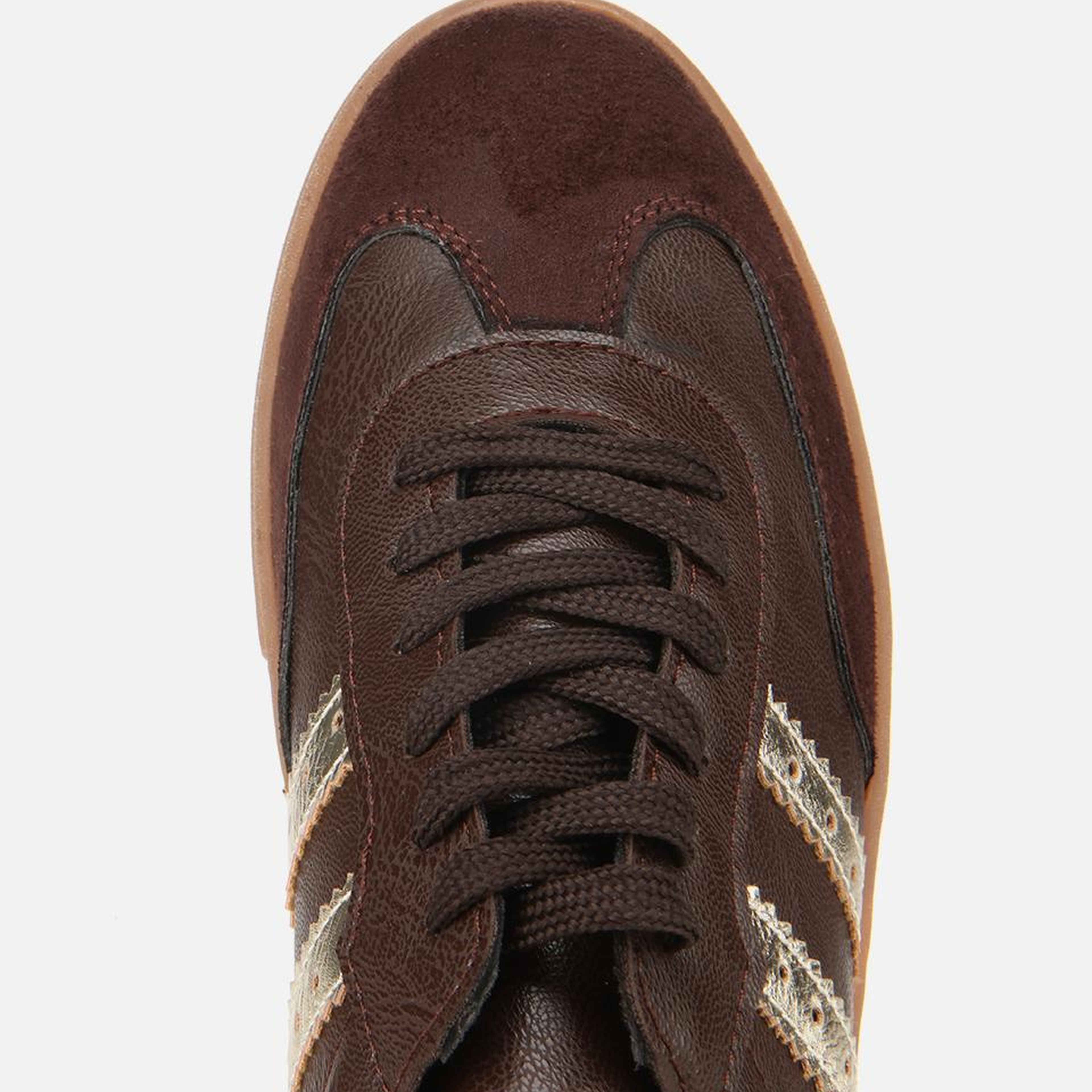 Kadın Kahverengi Düz Spor Ayakkabı