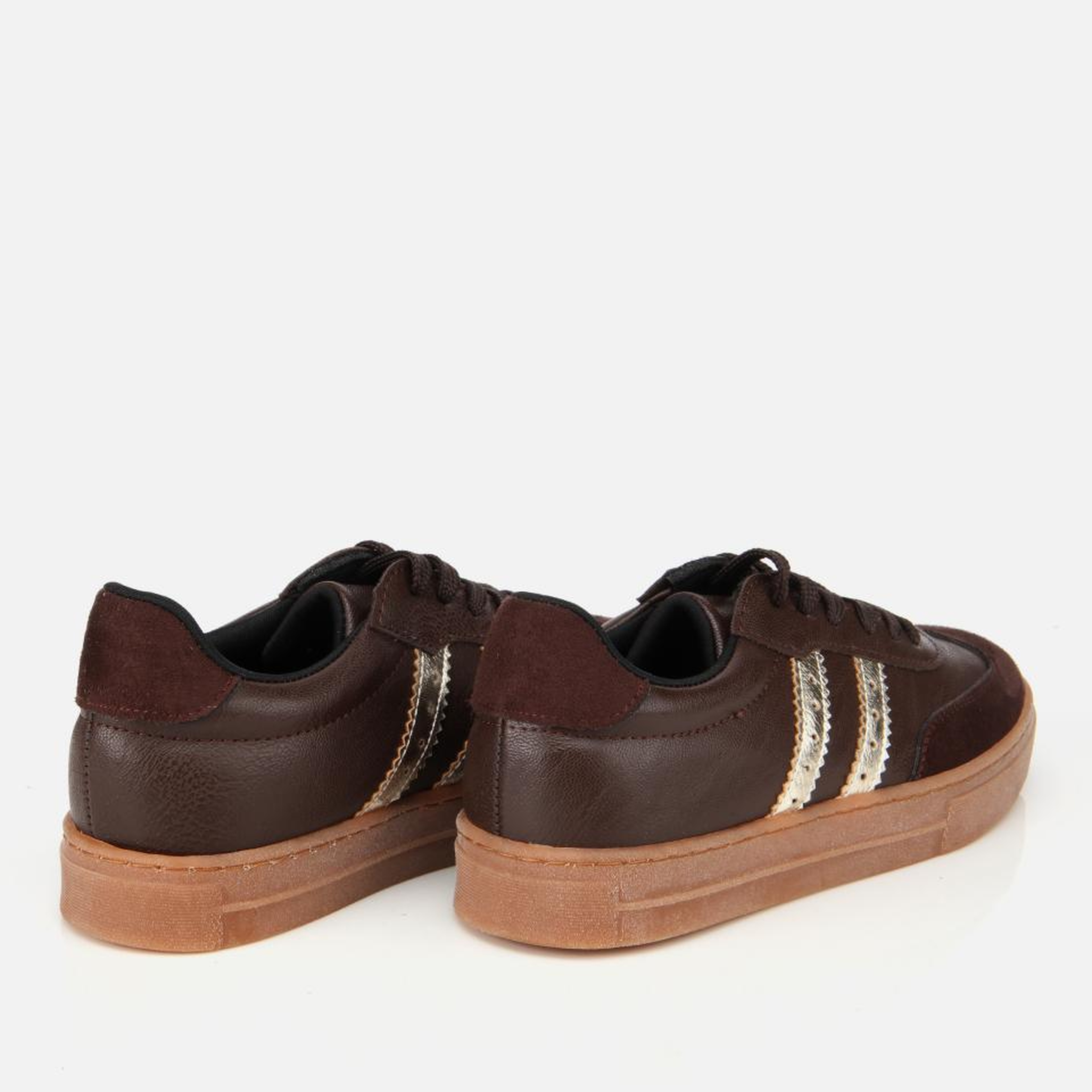 Kadın Kahverengi Düz Spor Ayakkabı