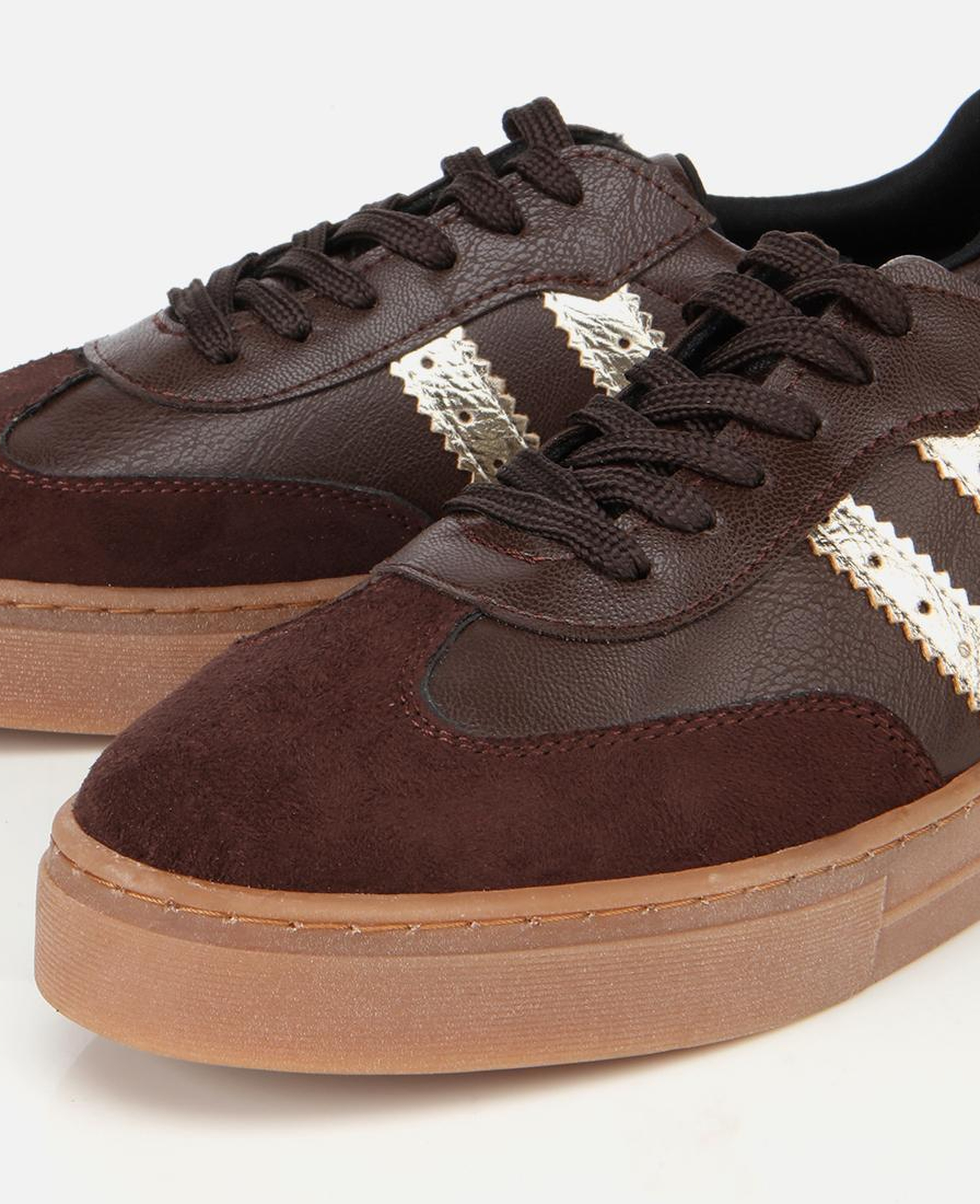 Kadın Kahverengi Düz Spor Ayakkabı