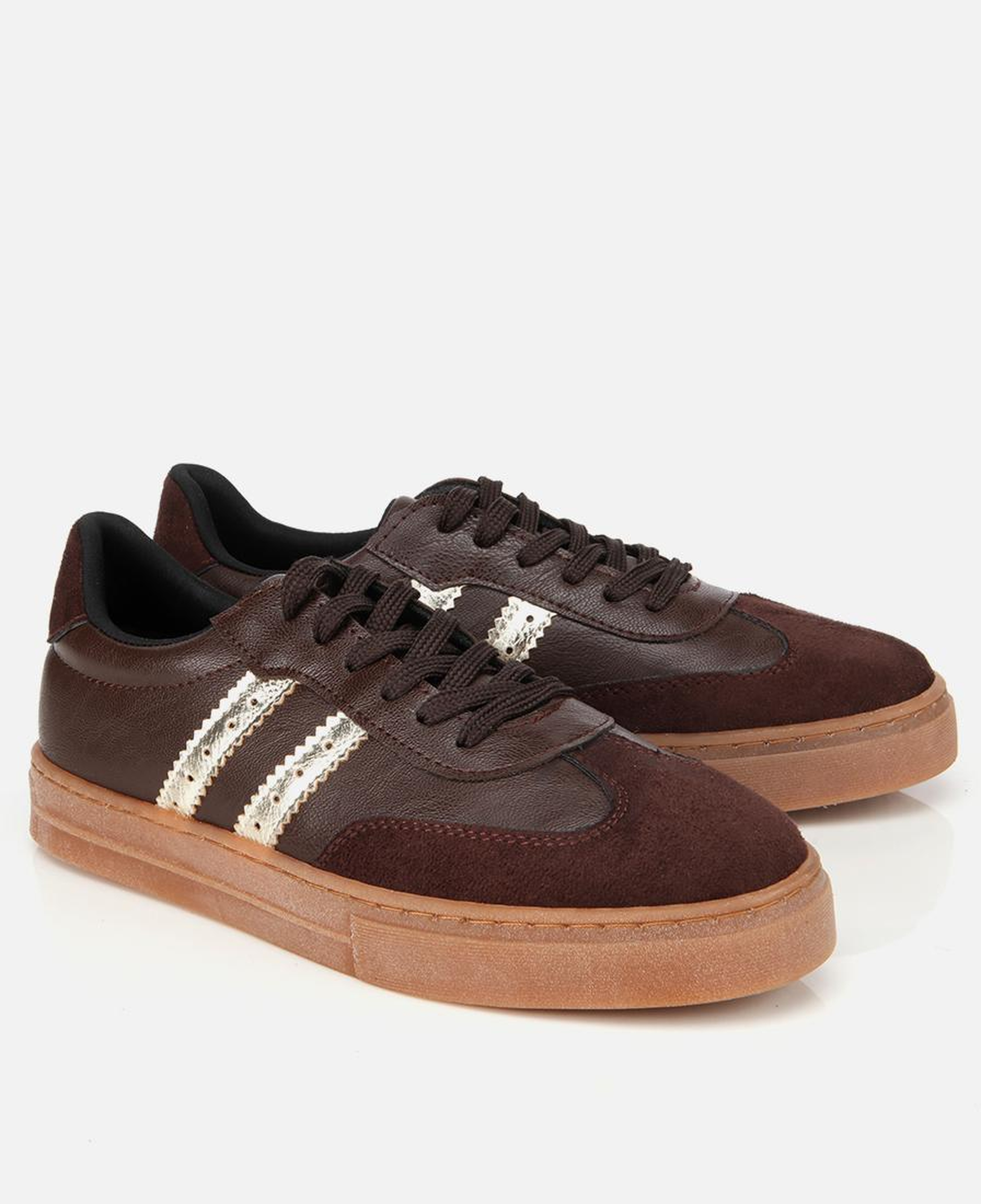 Kadın Kahverengi Düz Spor Ayakkabı