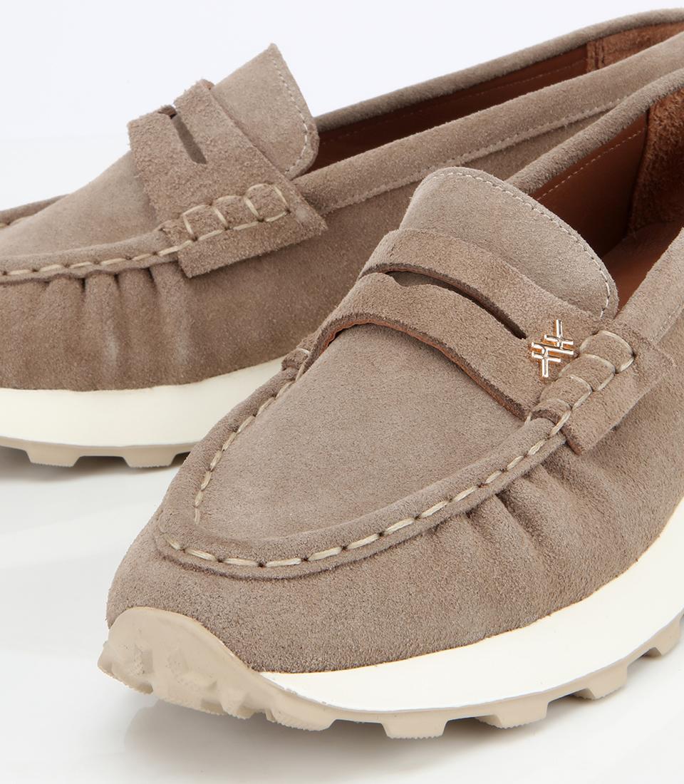 Kadın Süet Deri Vizon Yumuşak Dokulu Günlük Loafer