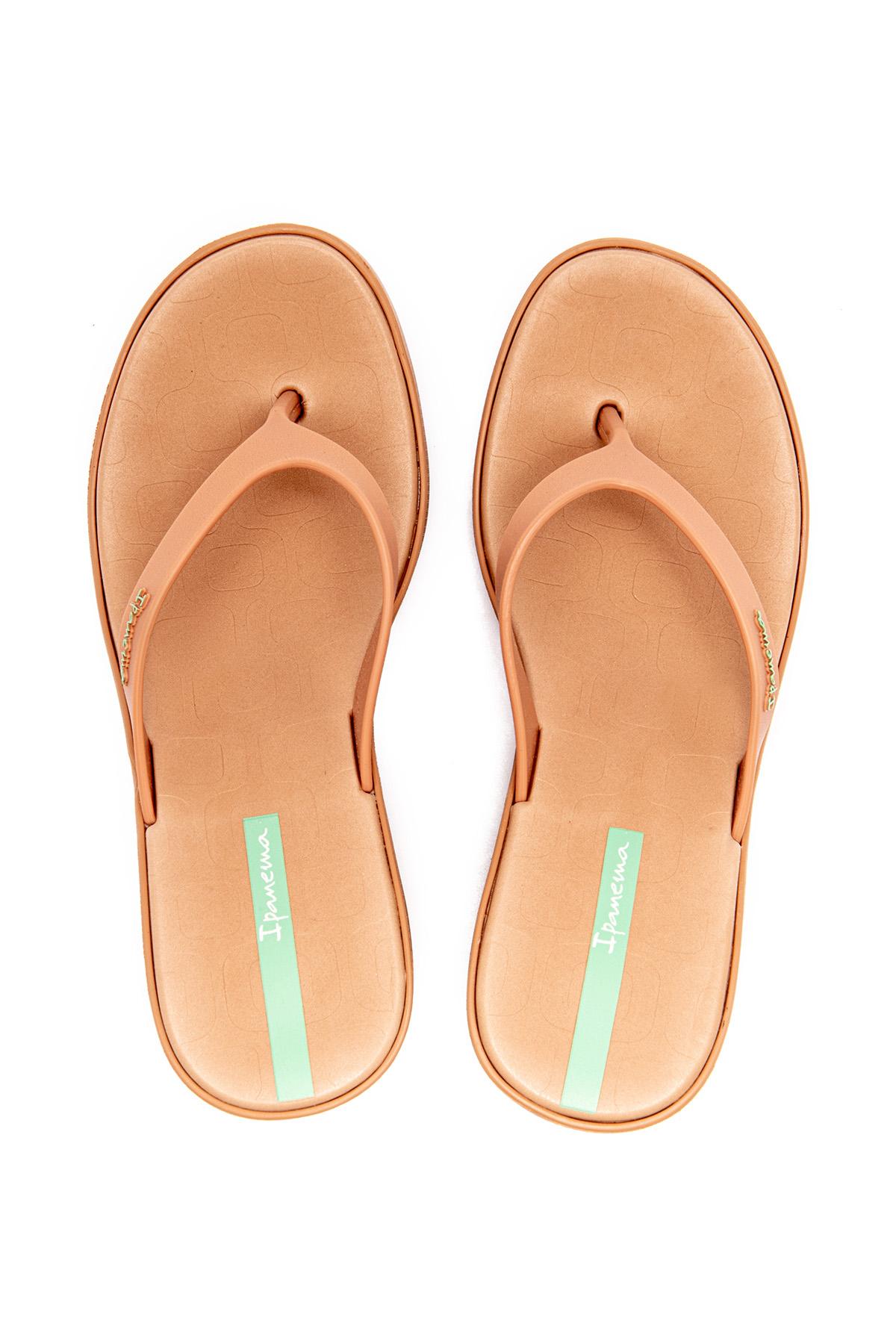 Aloha Topuklu Kadın Parmak Arası Terlik Kahverengi 35/40