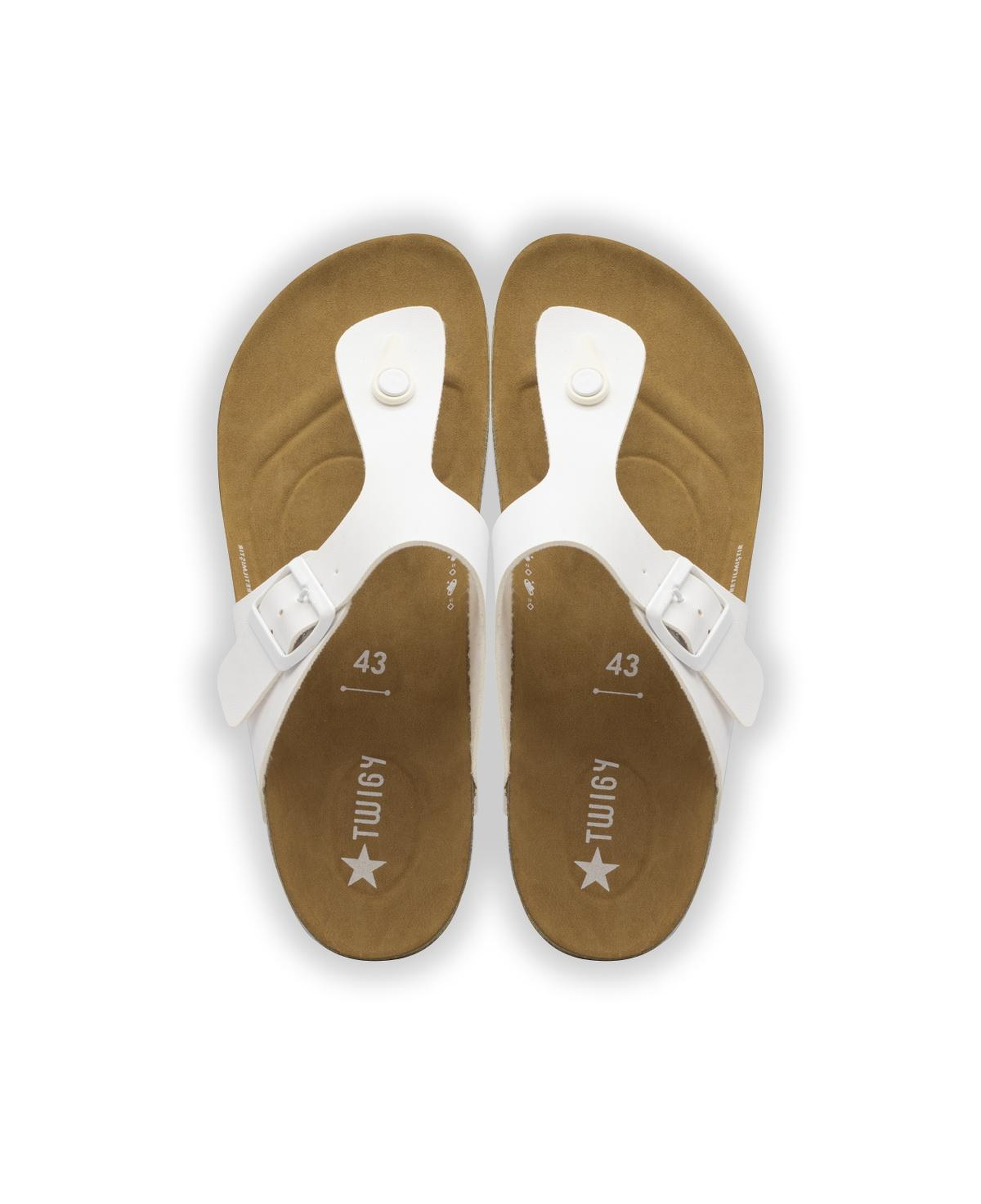 Igor 18 Erkek Parmak Arası Terlik Beyaz 40/45